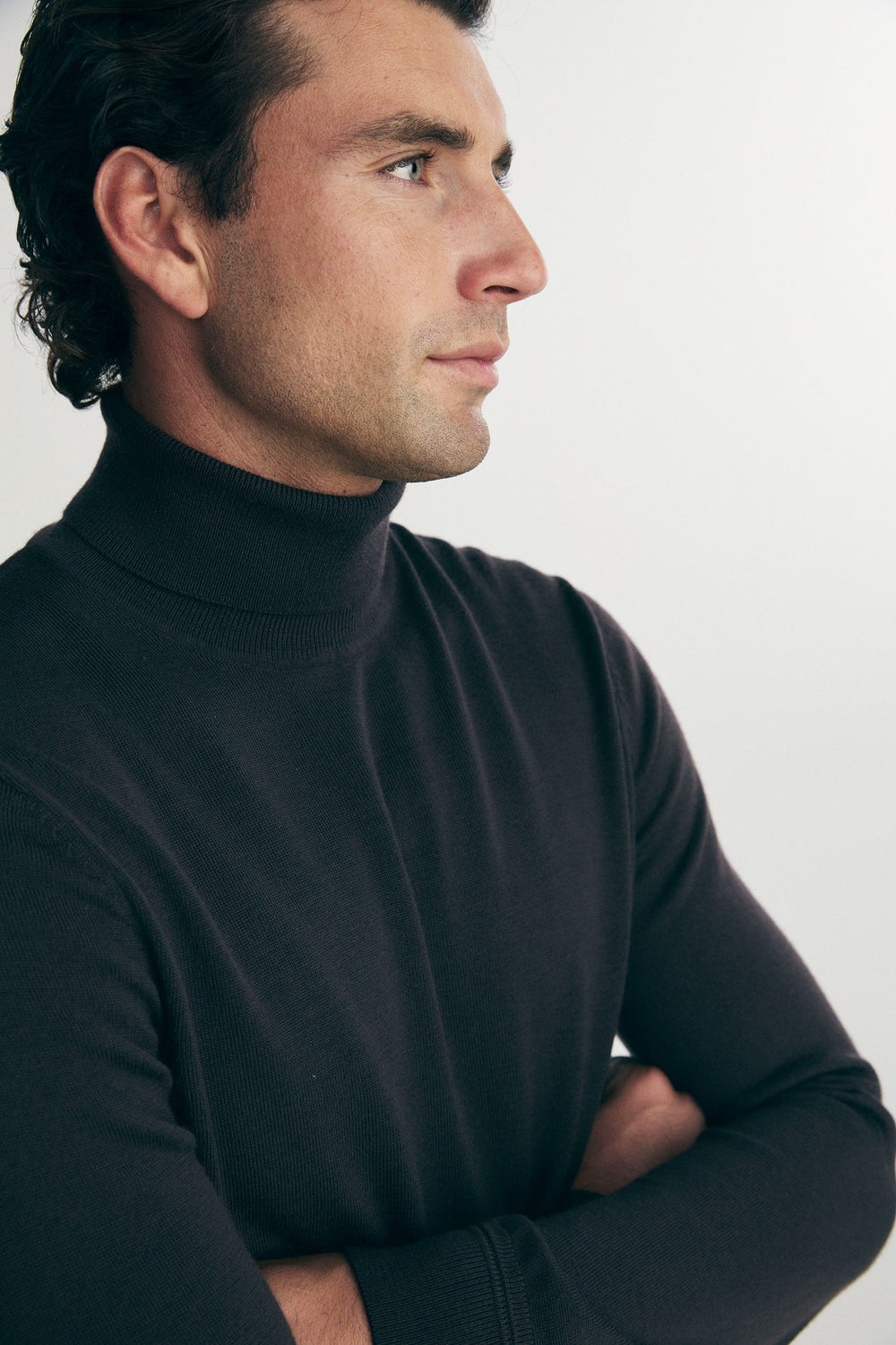 Merino wool turtle neck sweater