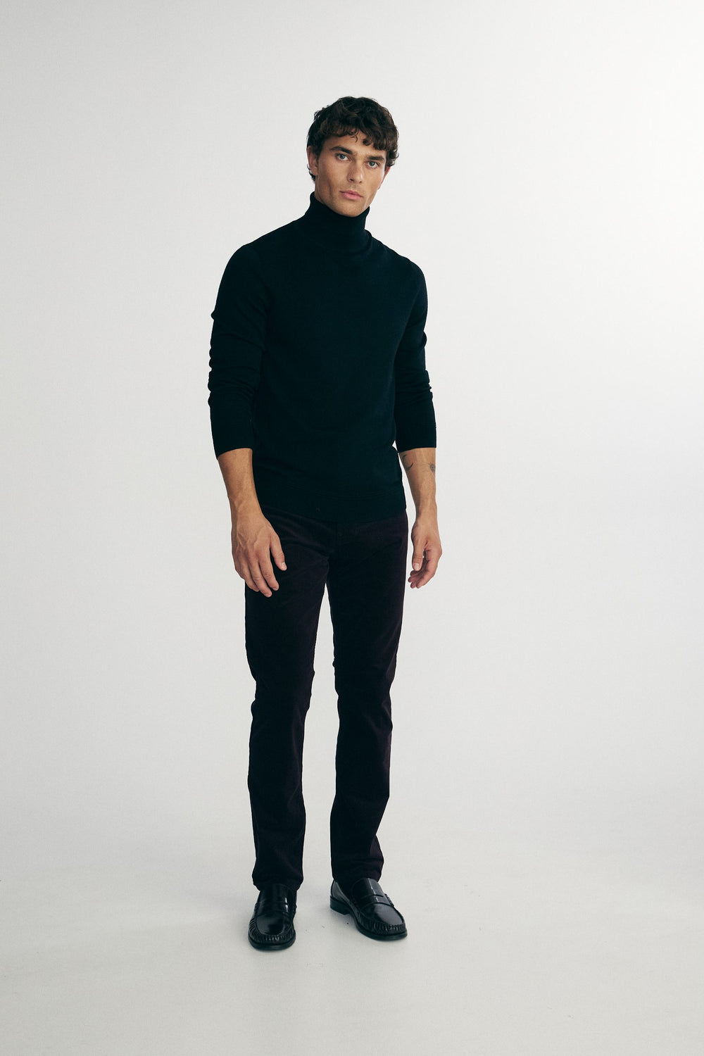 Merino wool turtle neck sweater