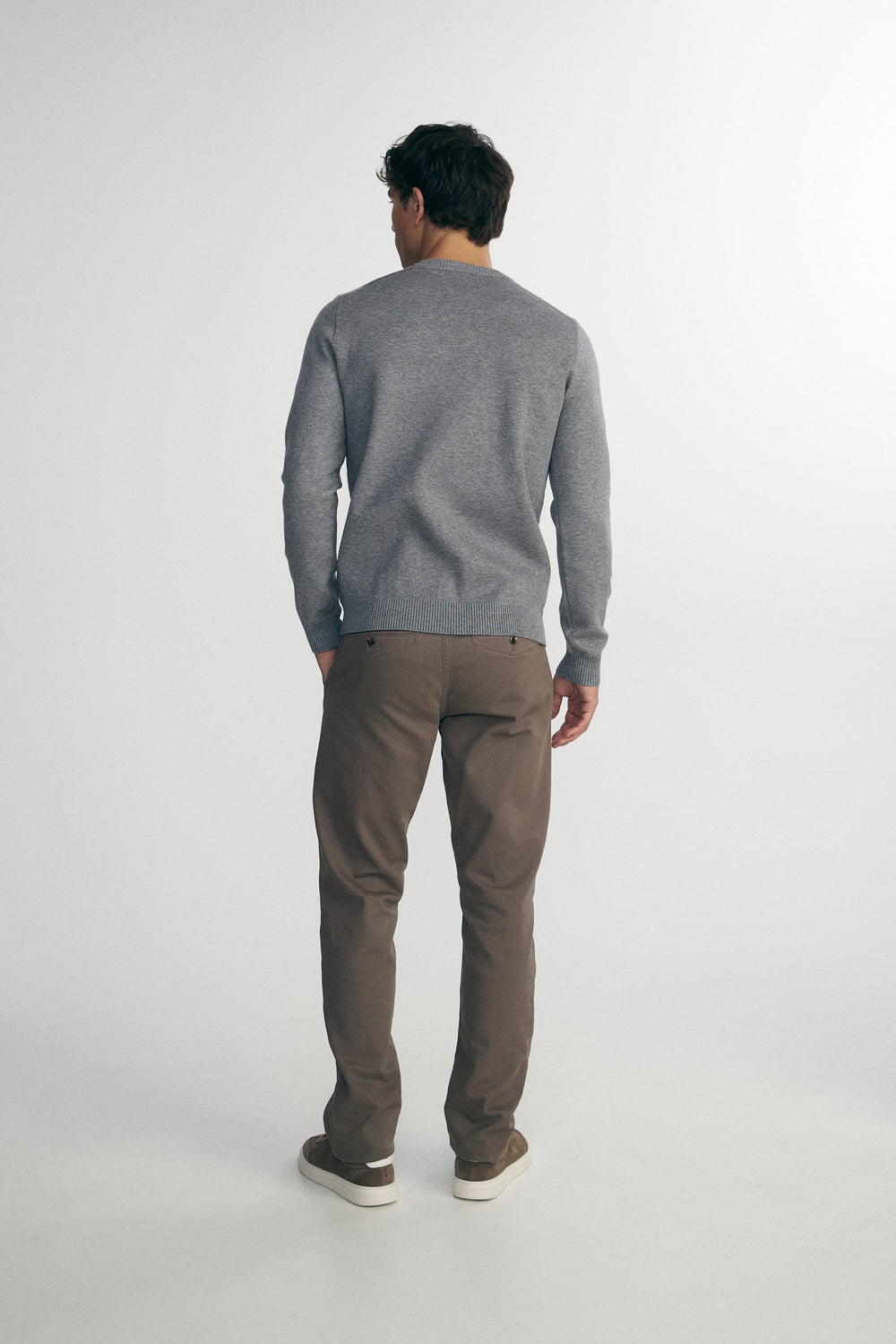 Argyle jacquard sweater