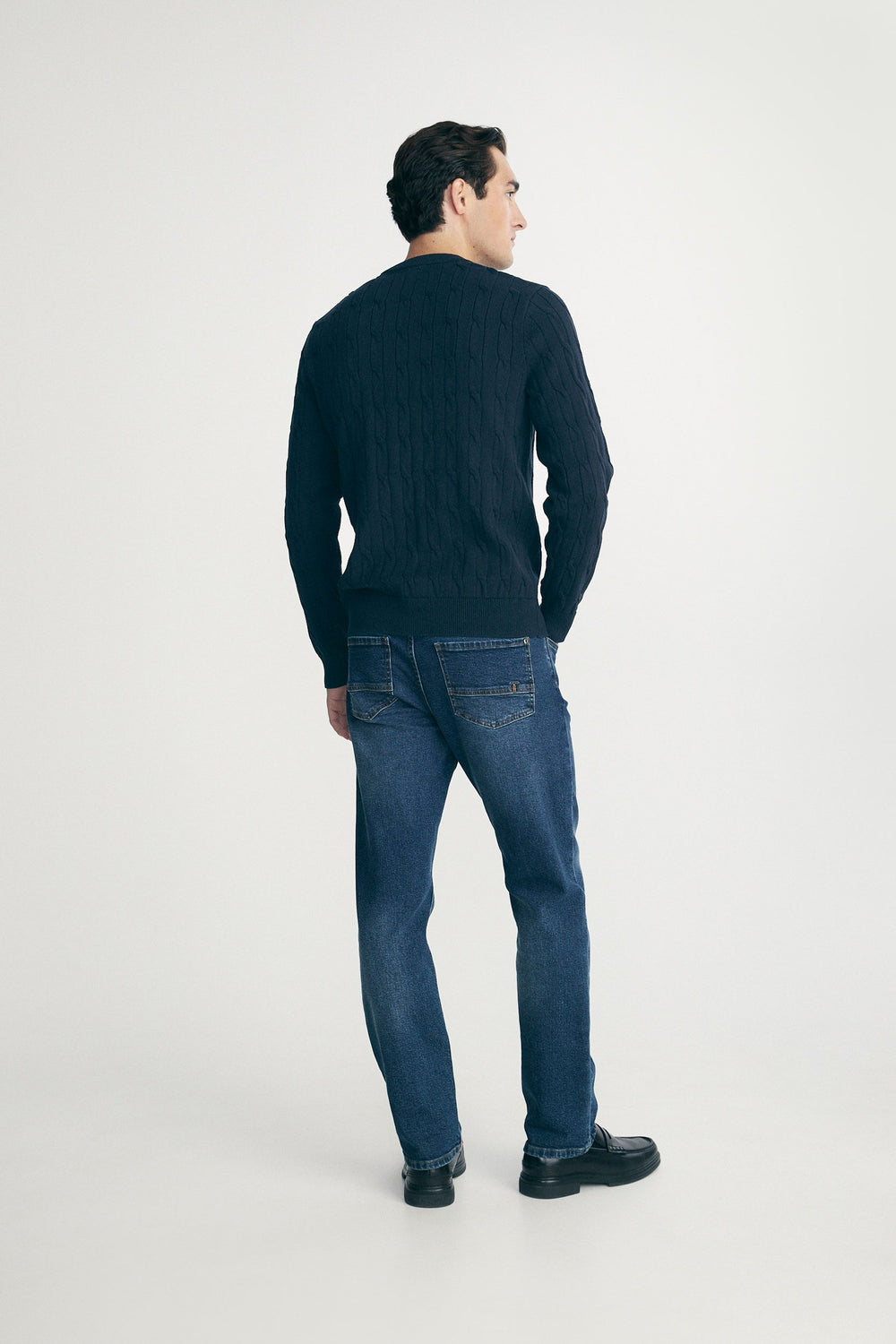 Cable-knit sweater