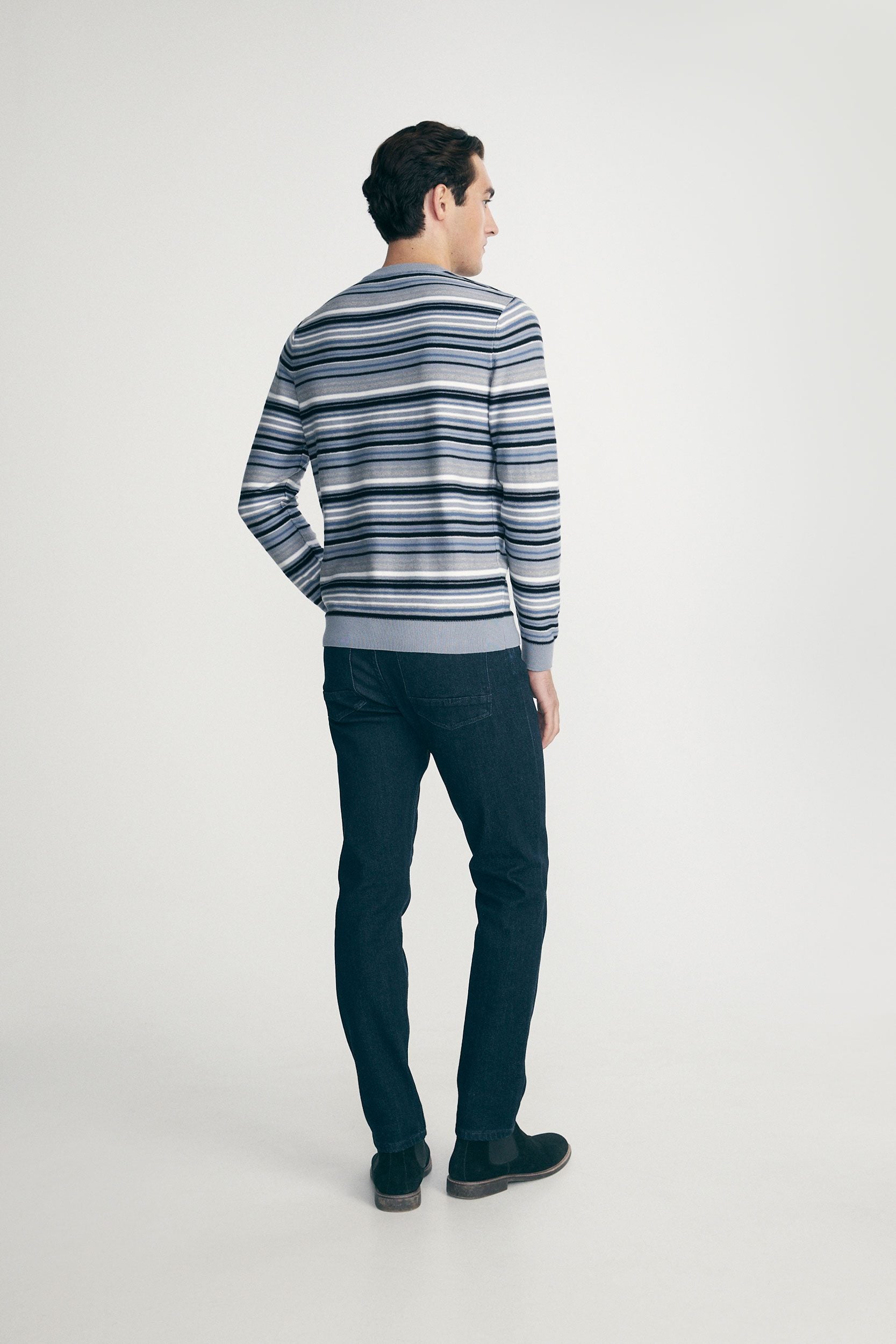 Striped knit sweater