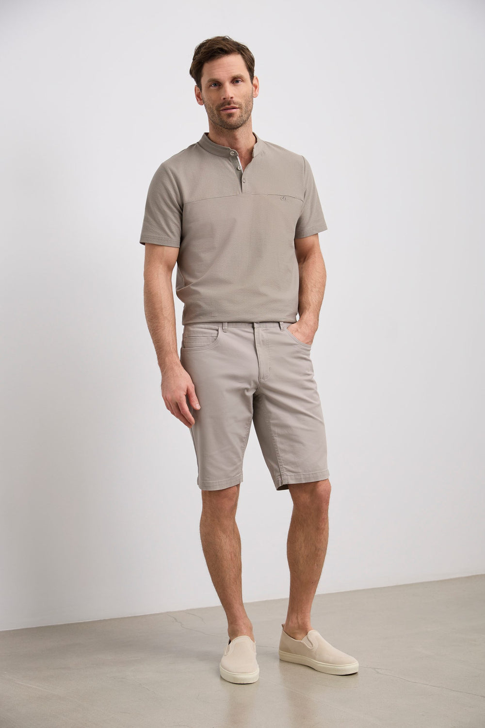 Twill 5 pocket bermuda