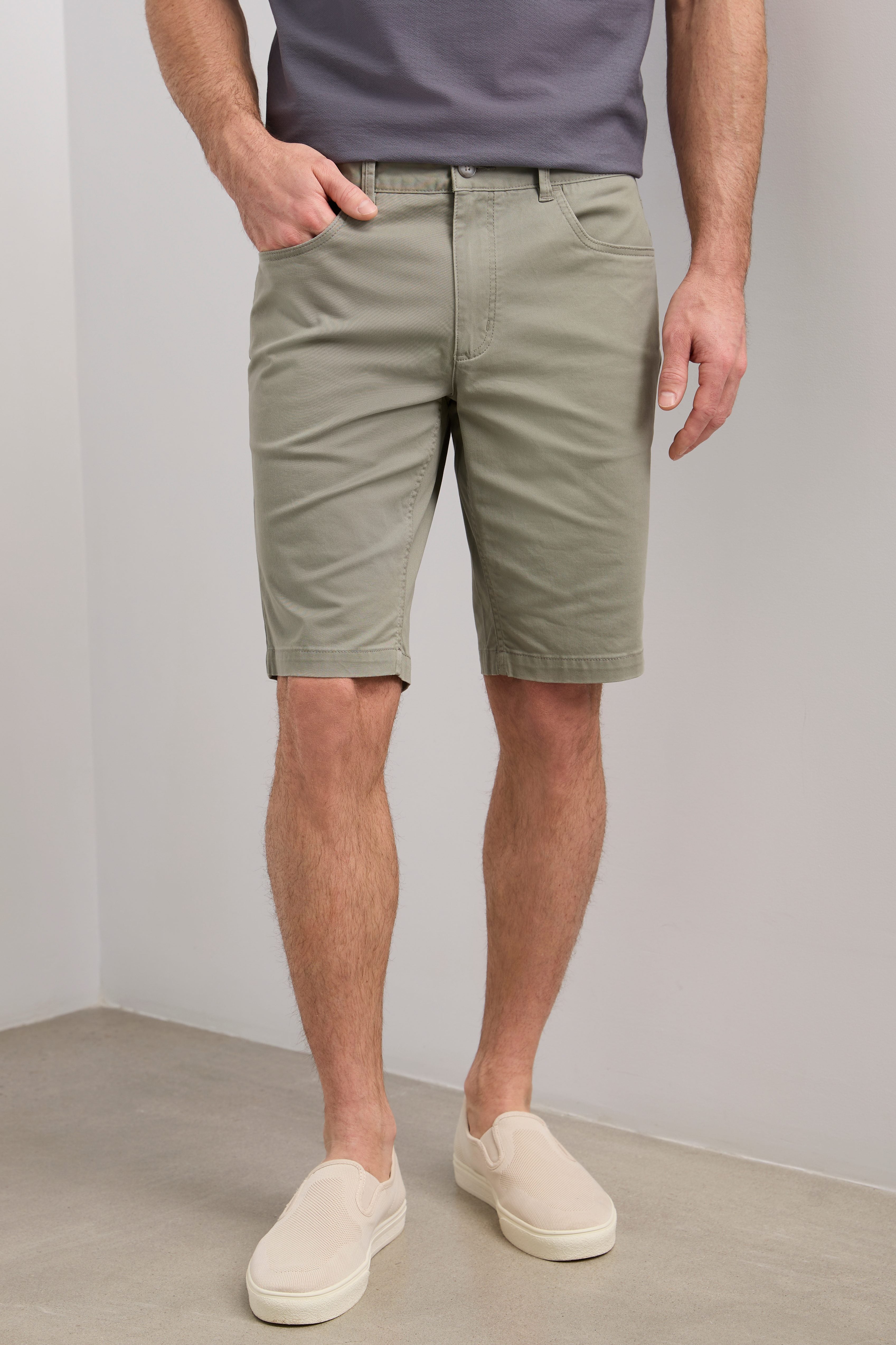 Twill 5 pocket bermuda