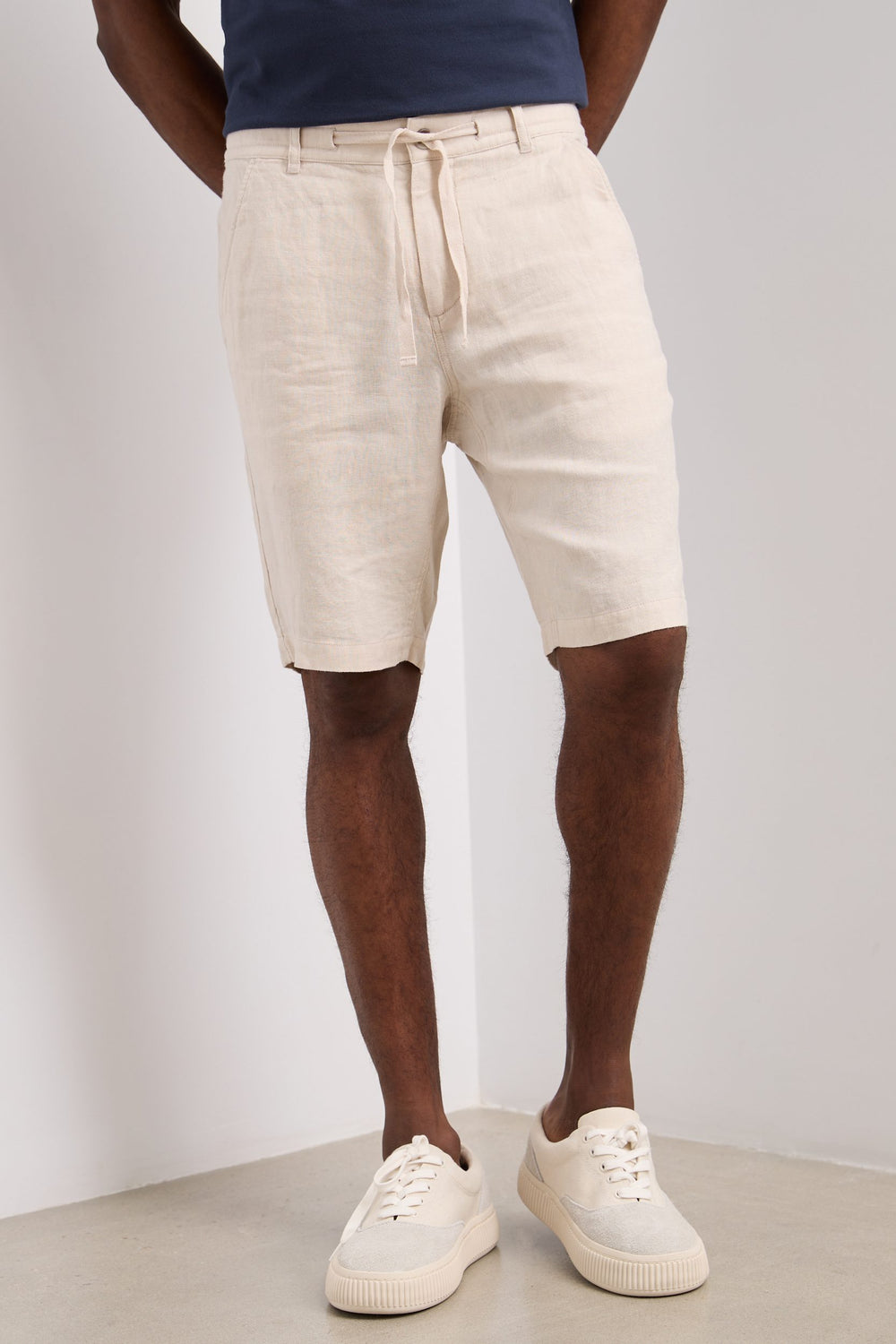 Linen bermuda shorts