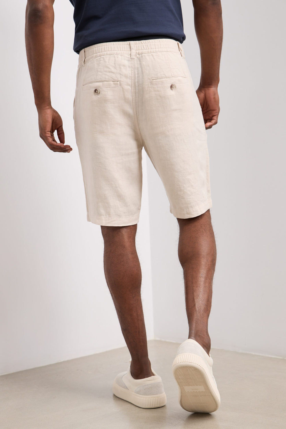 Linen bermuda shorts