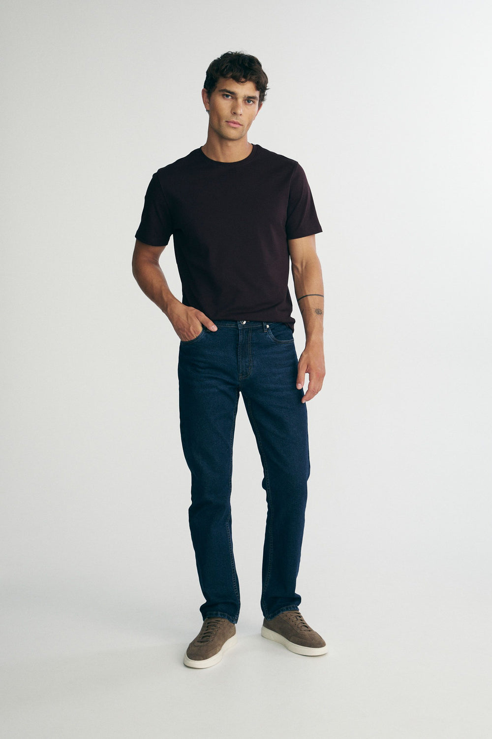 Straight leg jeans