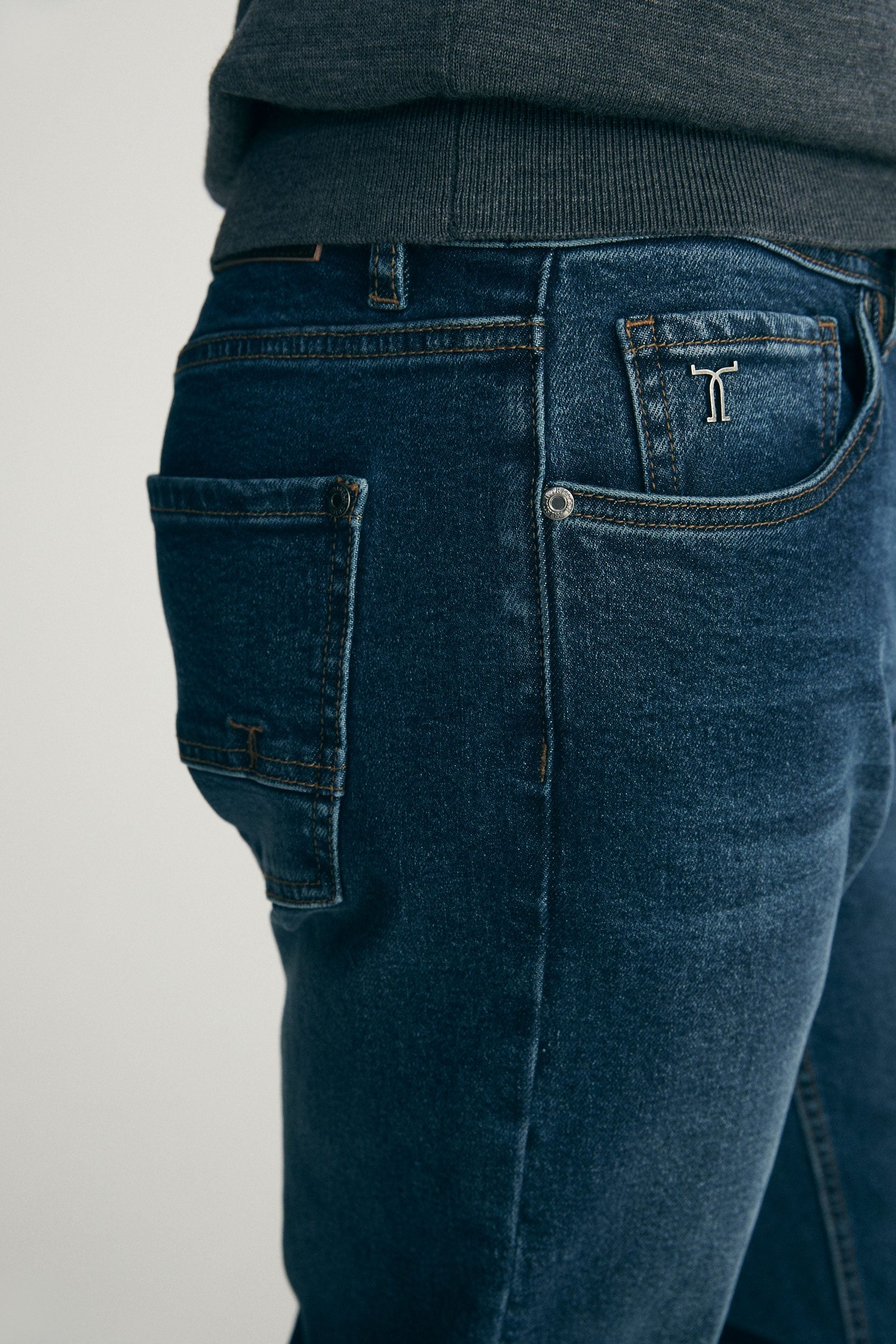 Straight leg jeans
