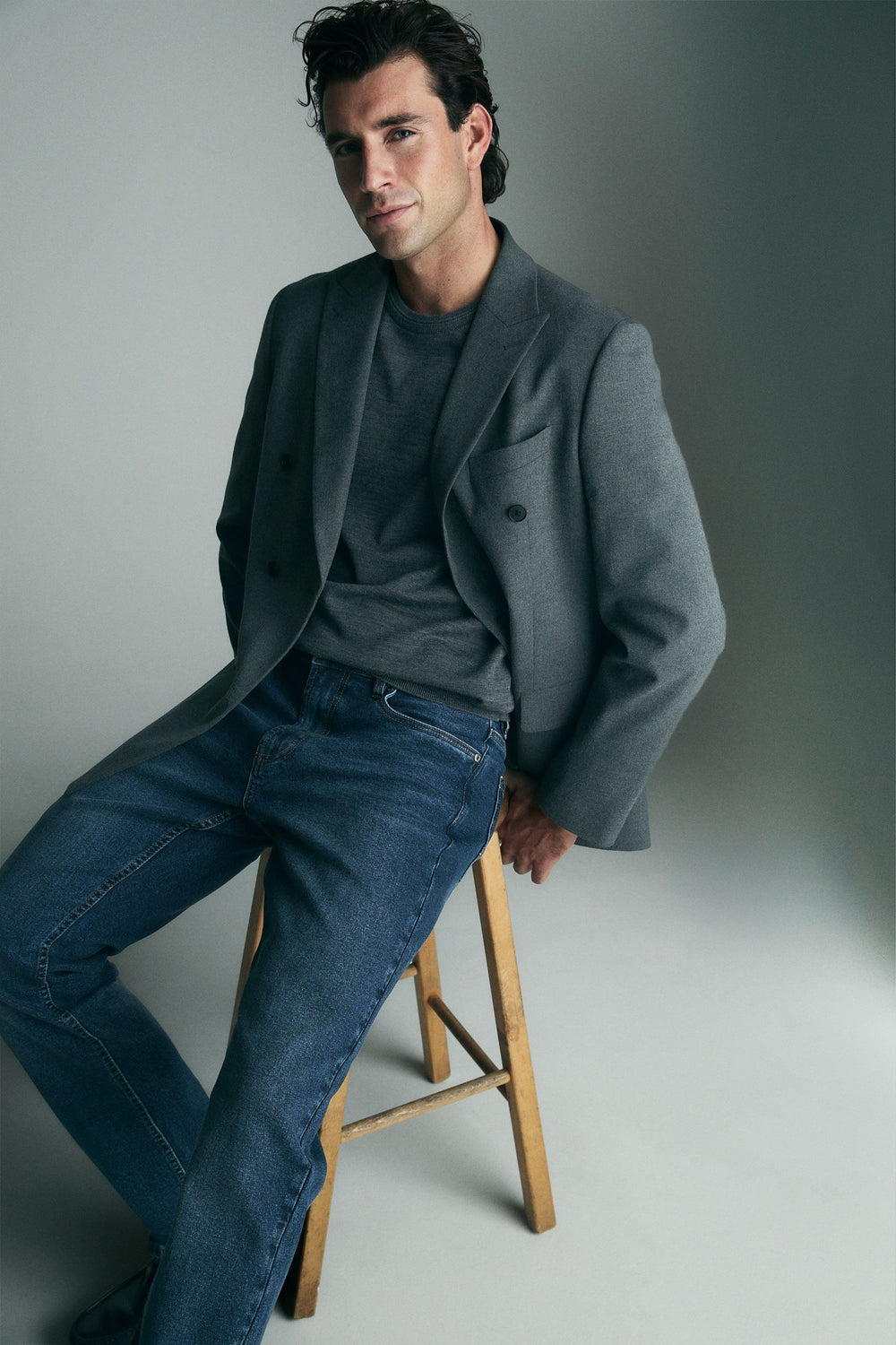 Straight leg jeans