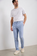 Two tone slim fit pants