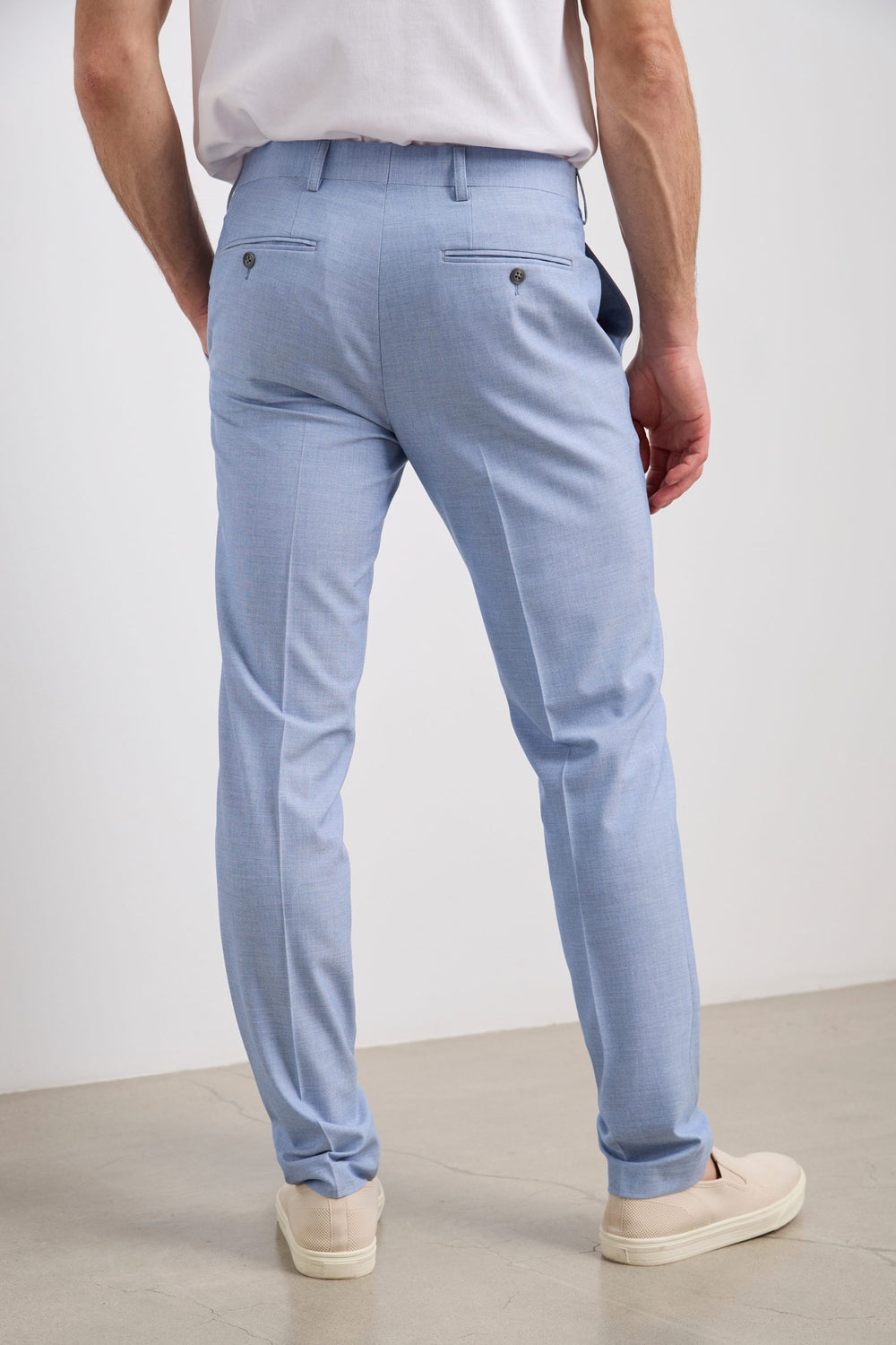 Two tone slim fit pants
