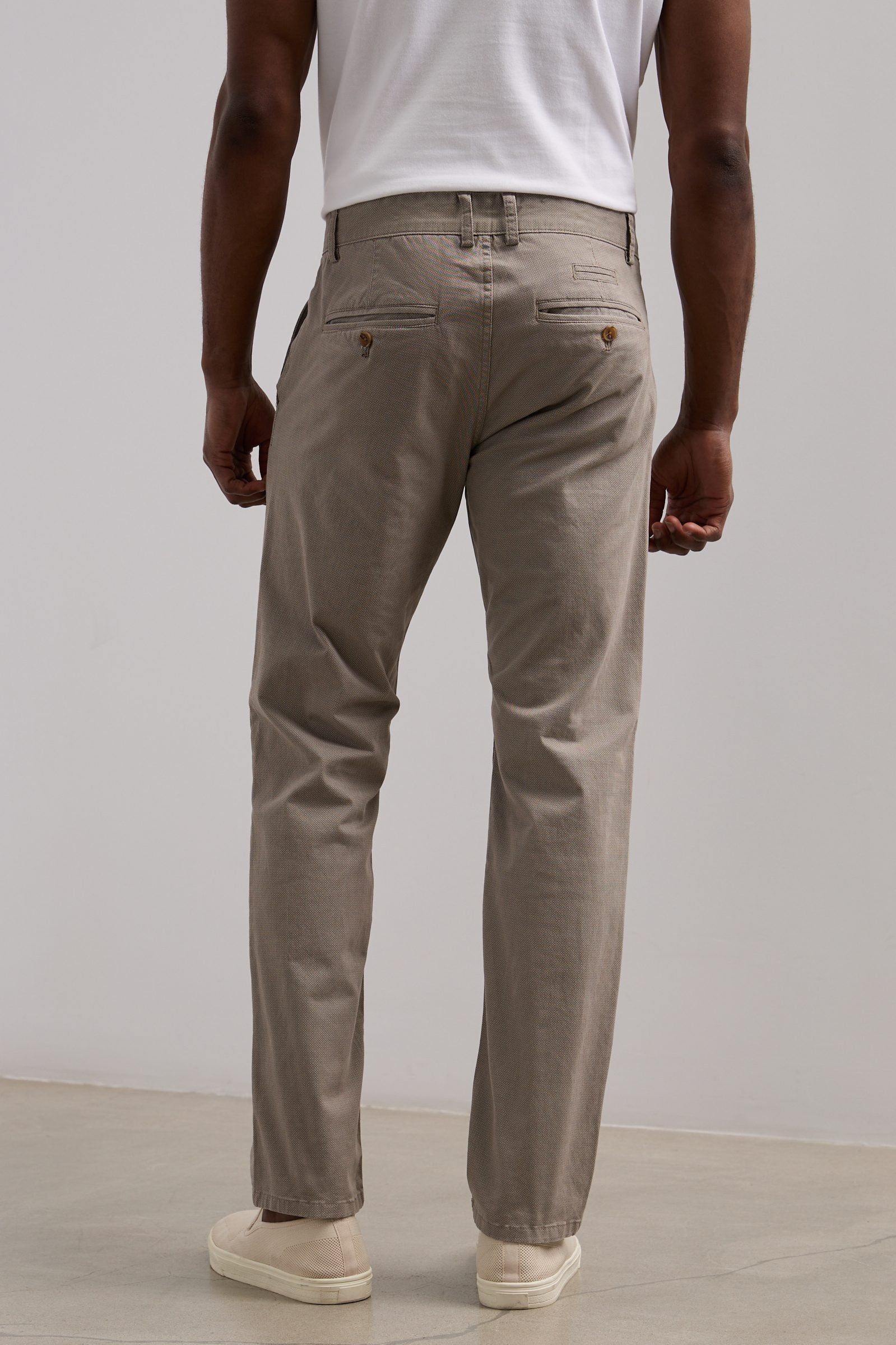 Slim fit printed chino