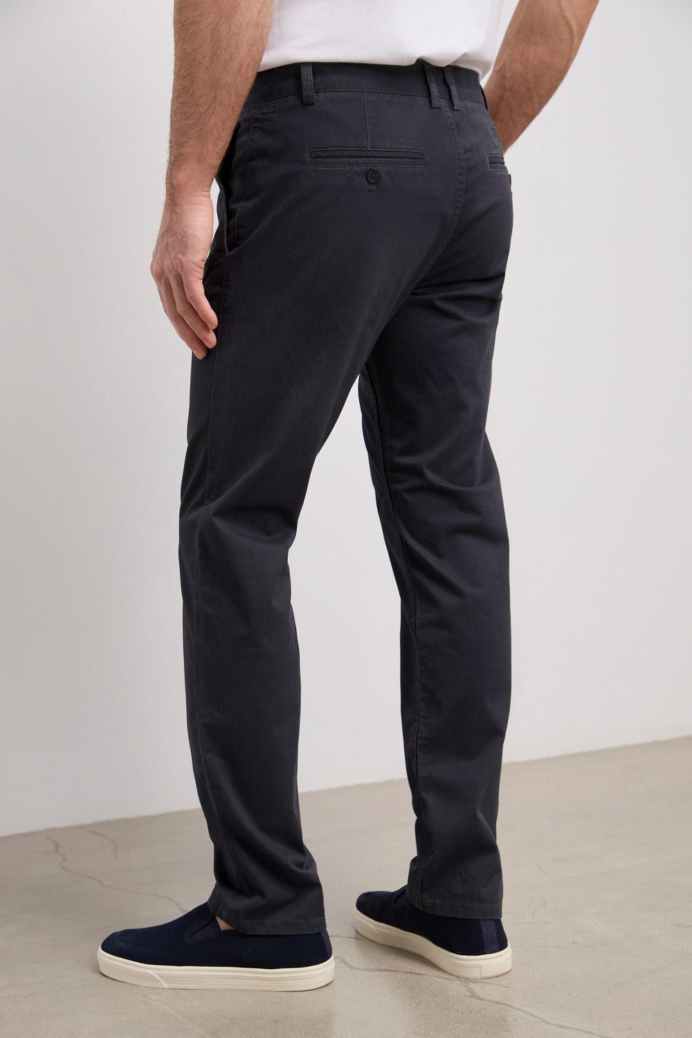 Slim fit printed chino