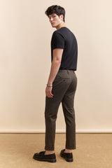 Check Slim fit pant with cuffs