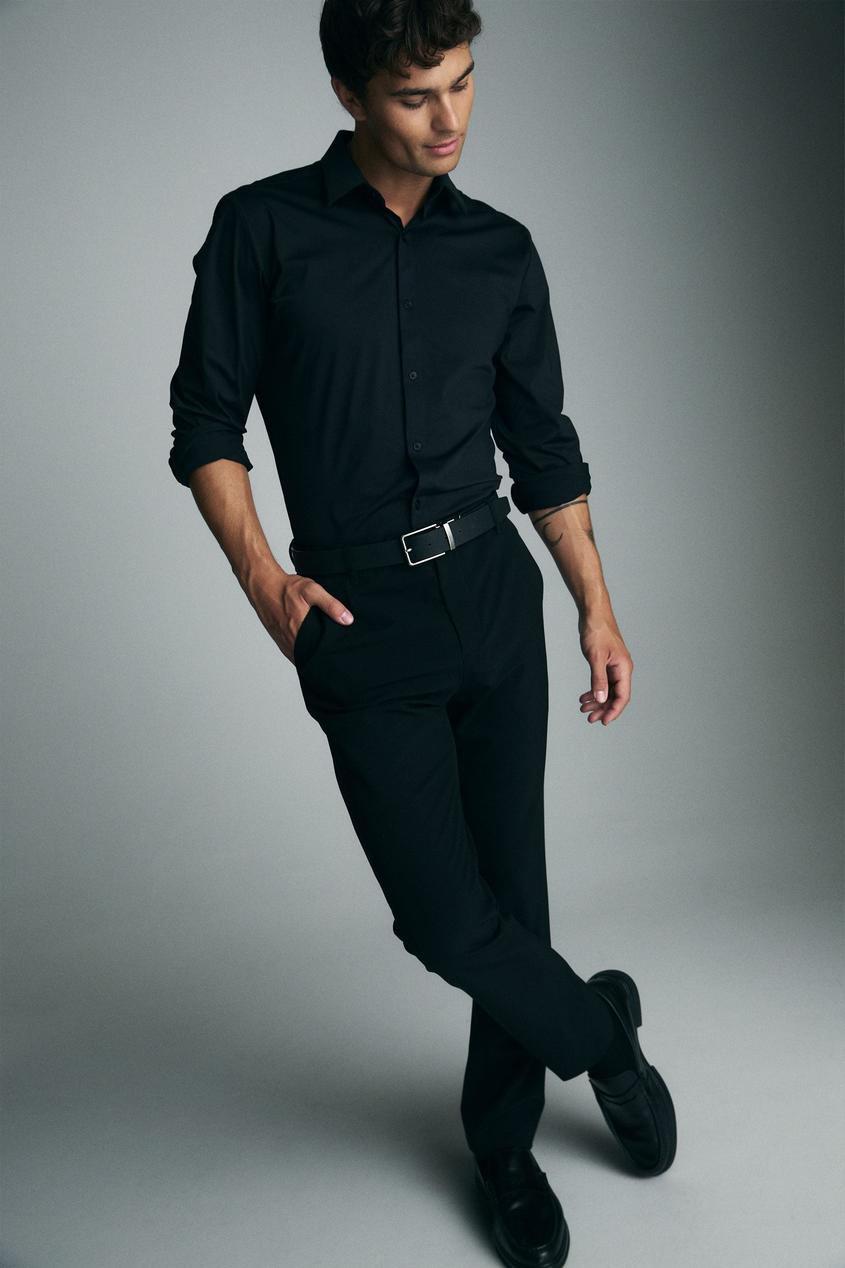 Slim fit techno pants