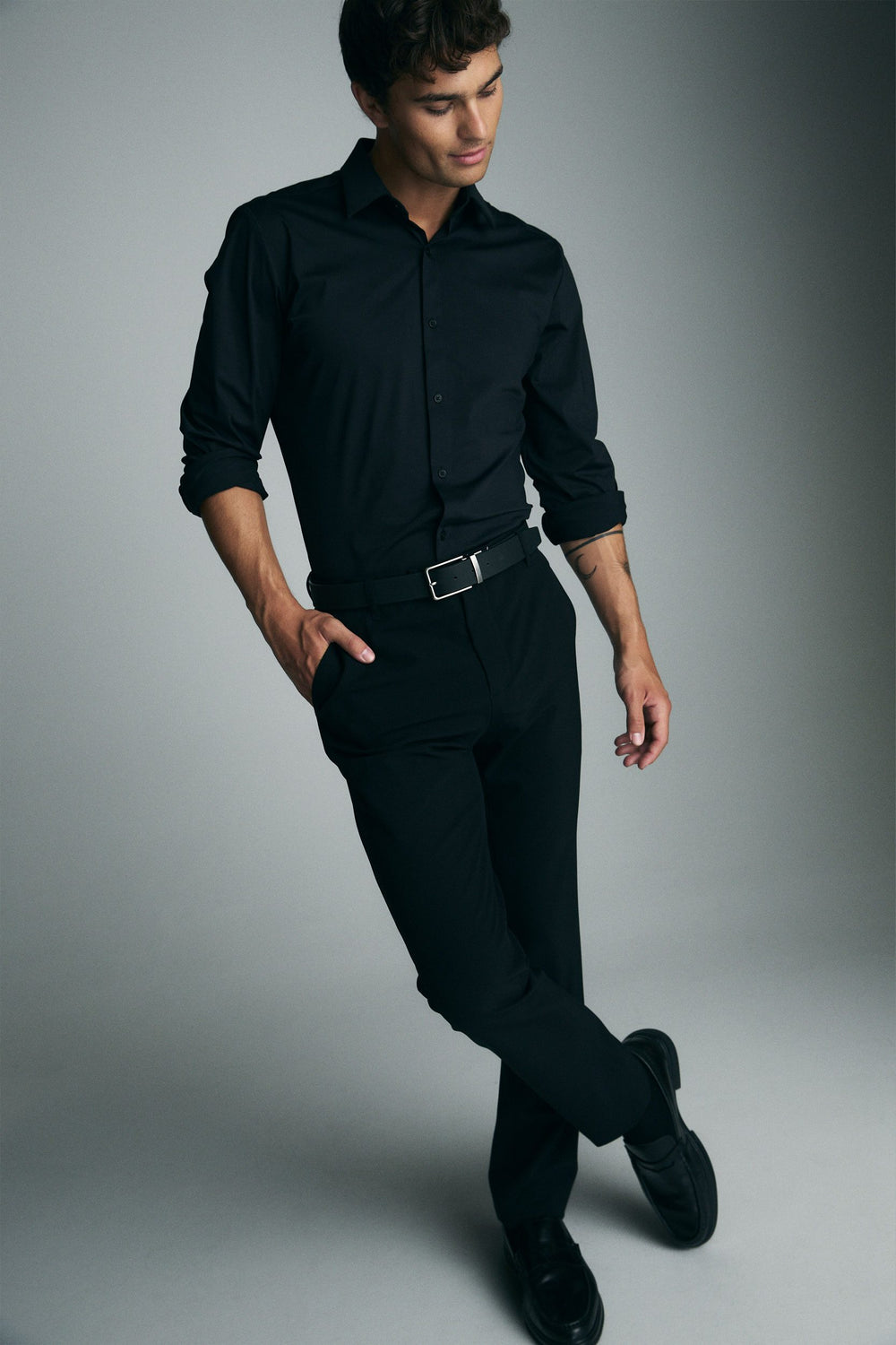 Slim fit techno pants