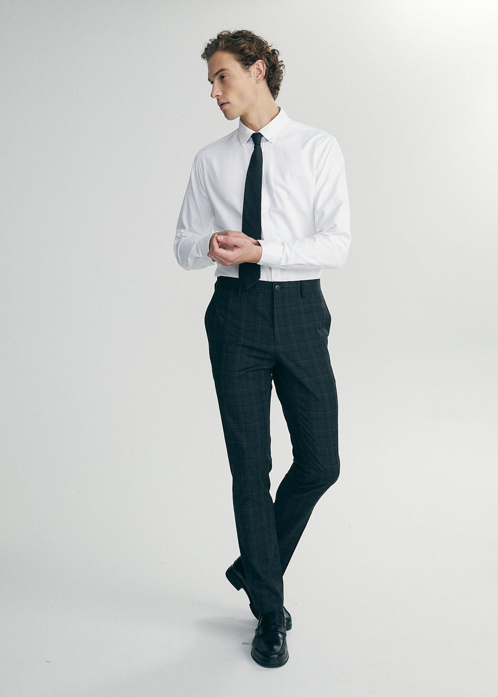 Slim fit check pant