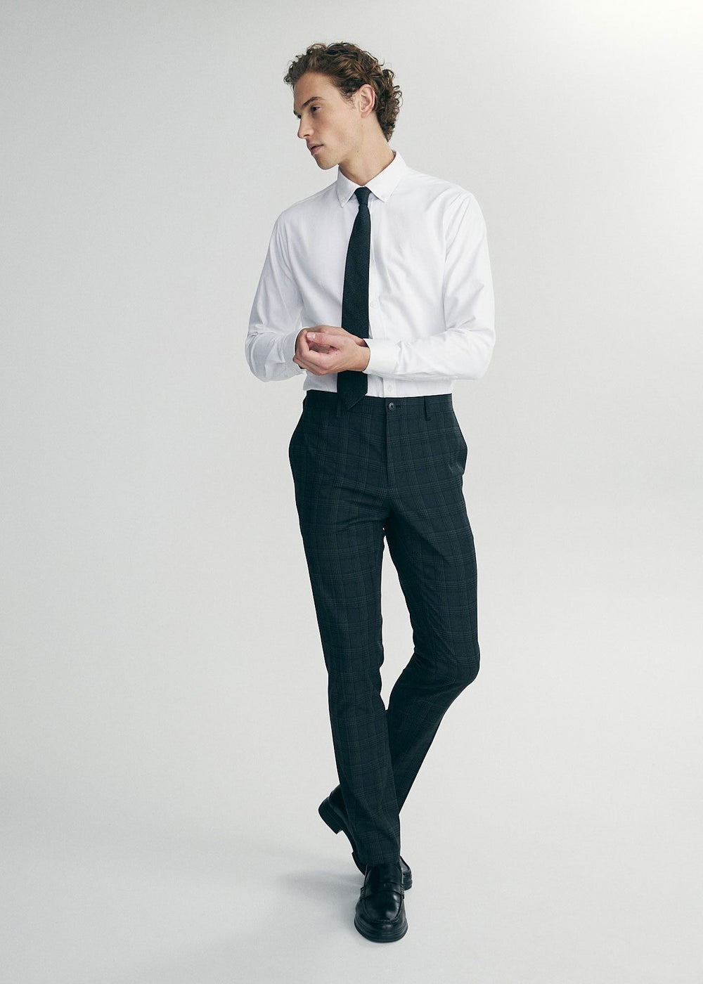 Slim fit check pant
