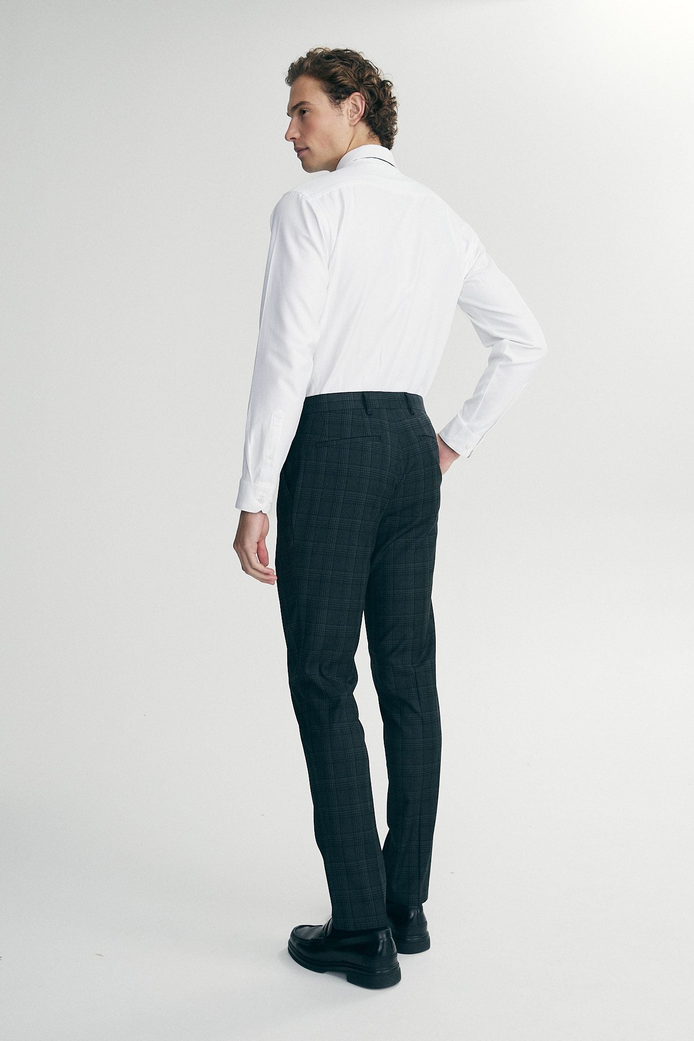 Slim fit check pant