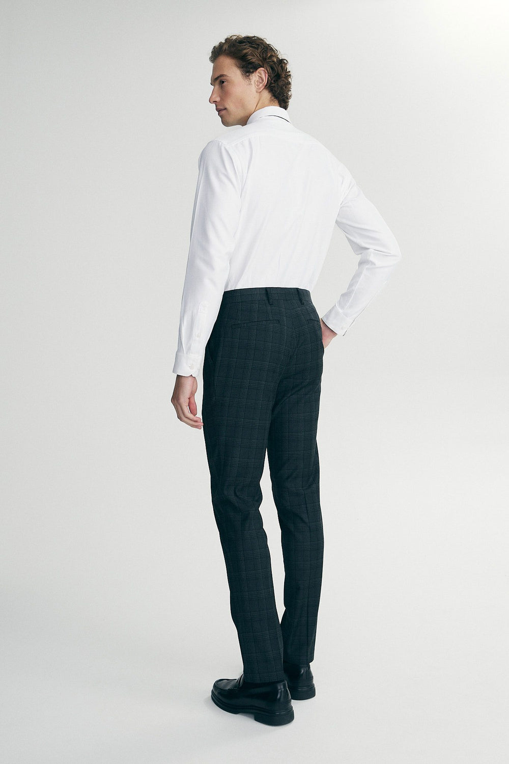 Slim fit check pant