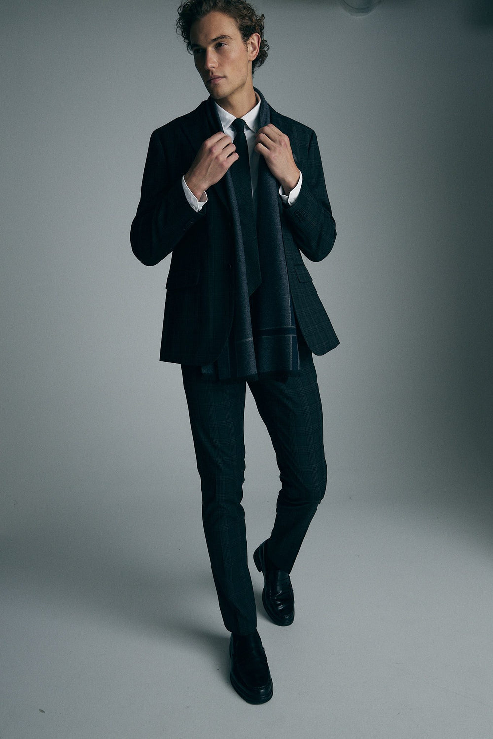 Slim fit check pant