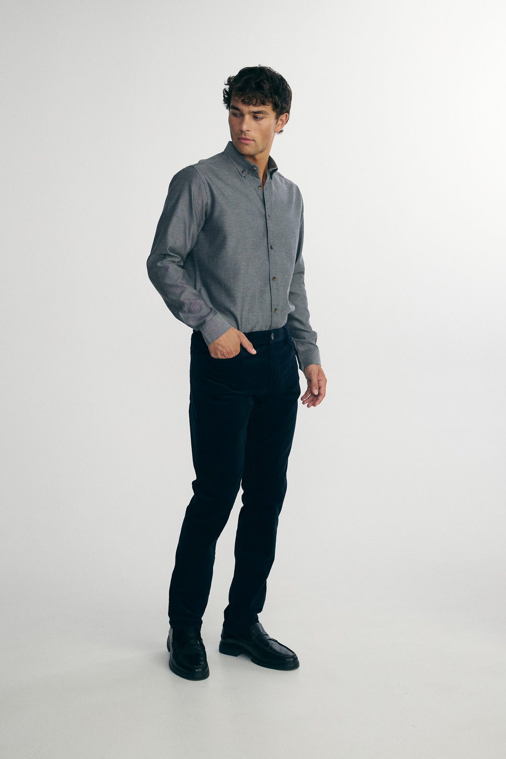 Slim corduroy pants