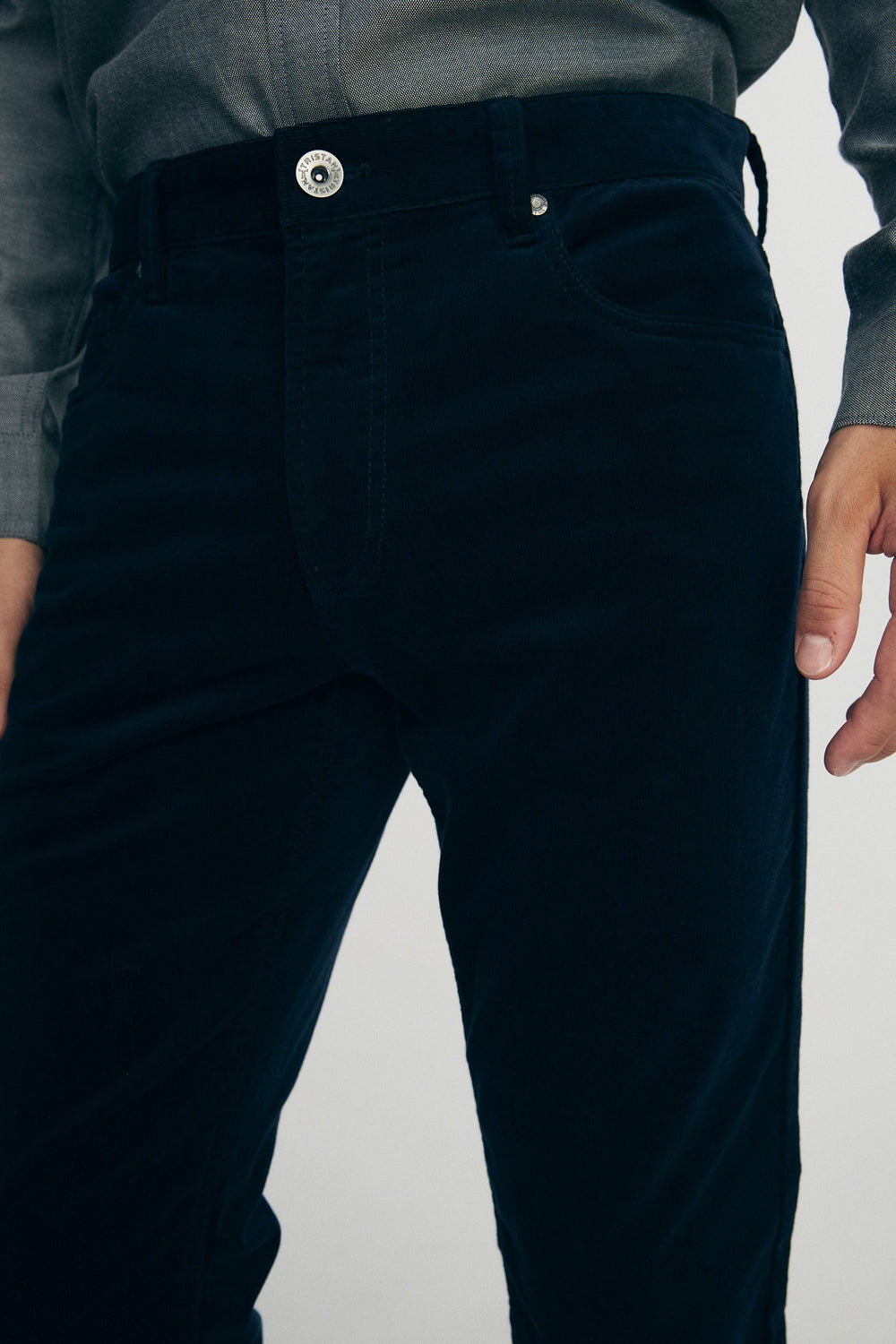 Slim corduroy pants