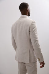 Fitted linen blazer