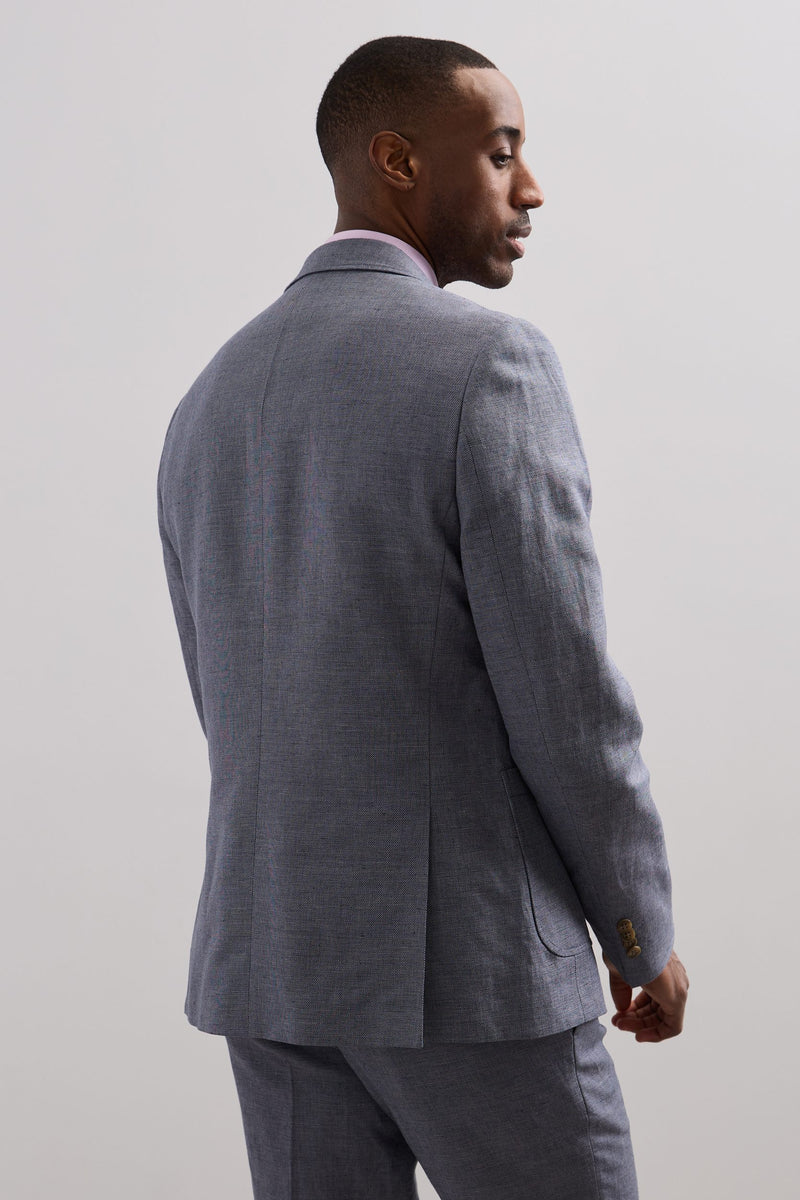 Fitted linen blazer