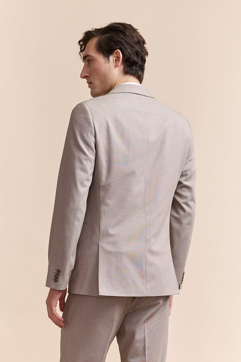 Textured extra-fitted blazer