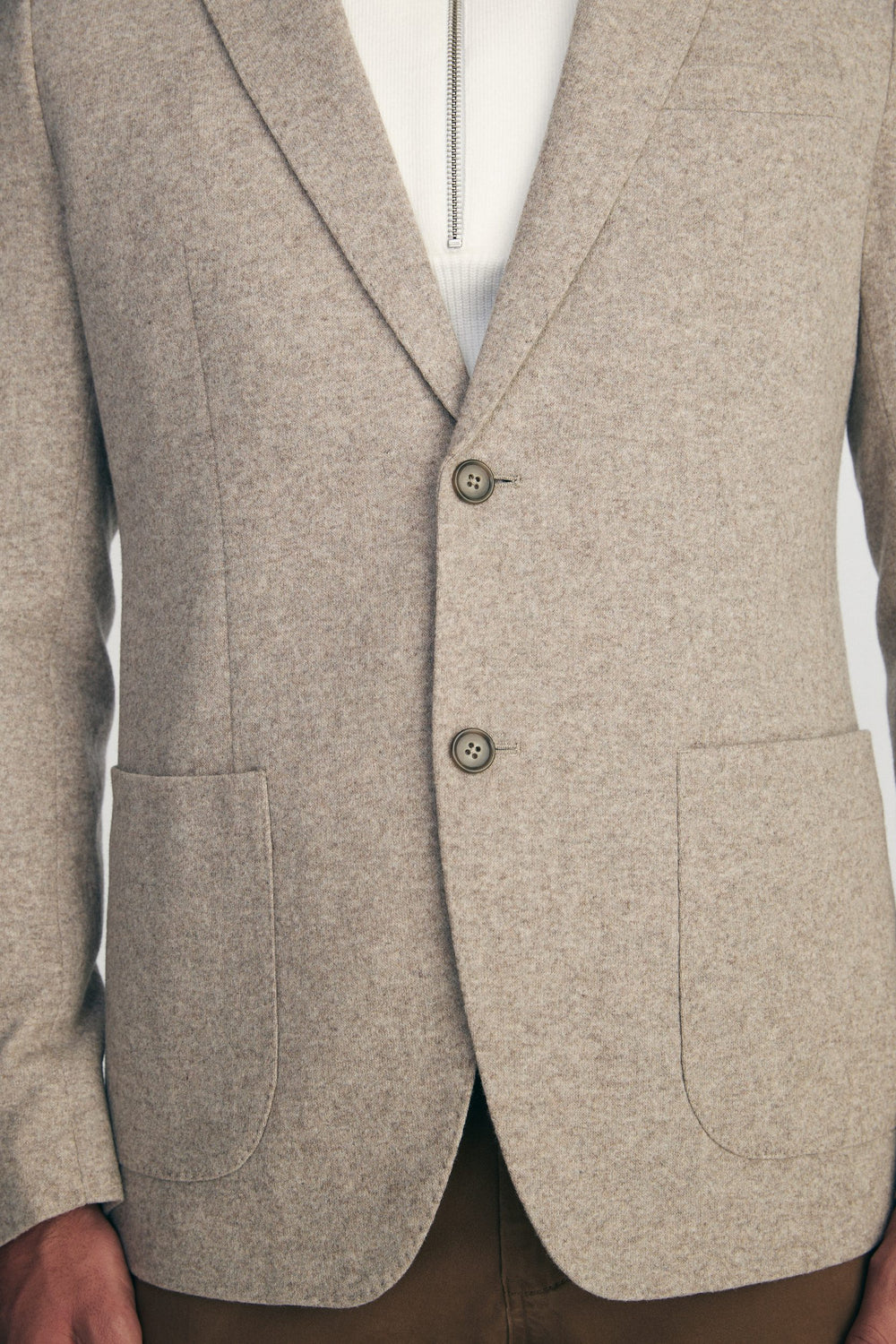 Fitted knit blazer