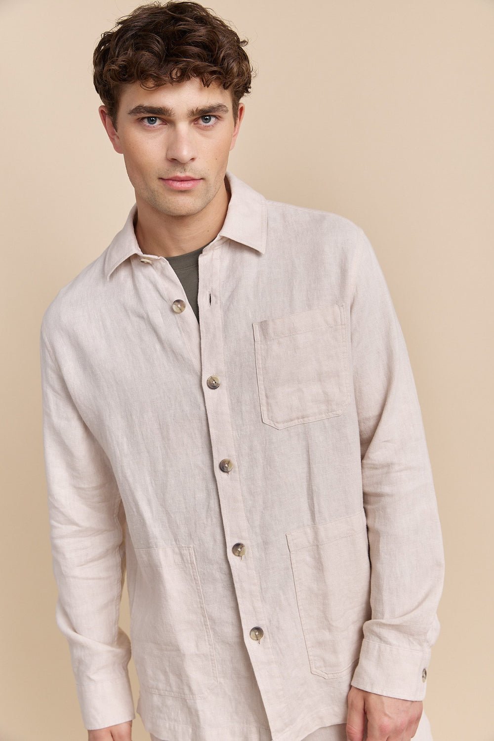 Linen overshirt