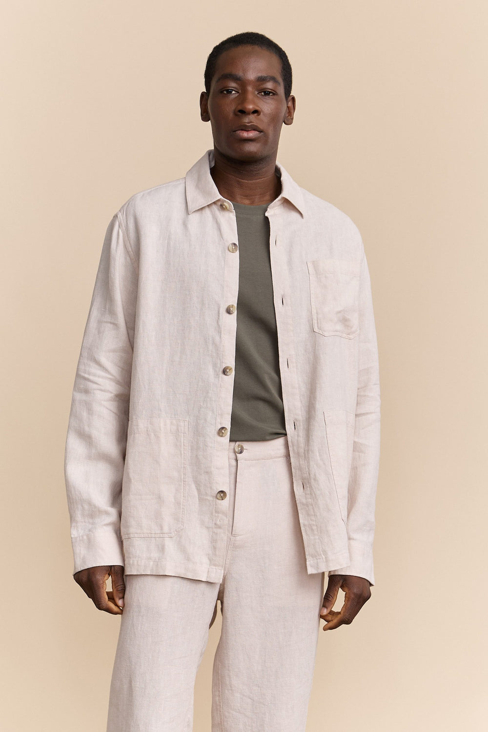 Linen overshirt