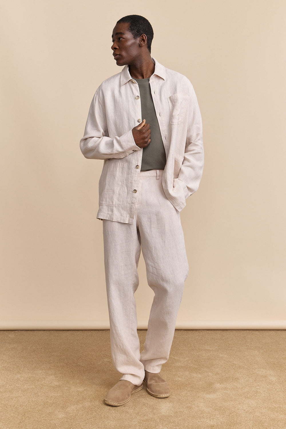 Linen overshirt