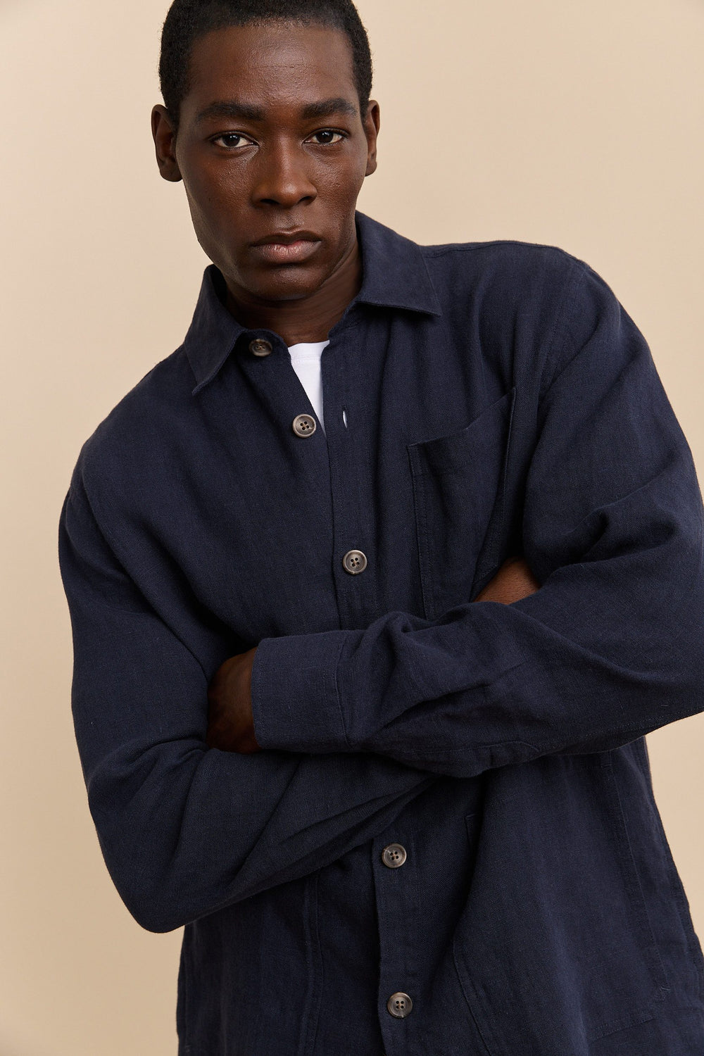 Linen overshirt