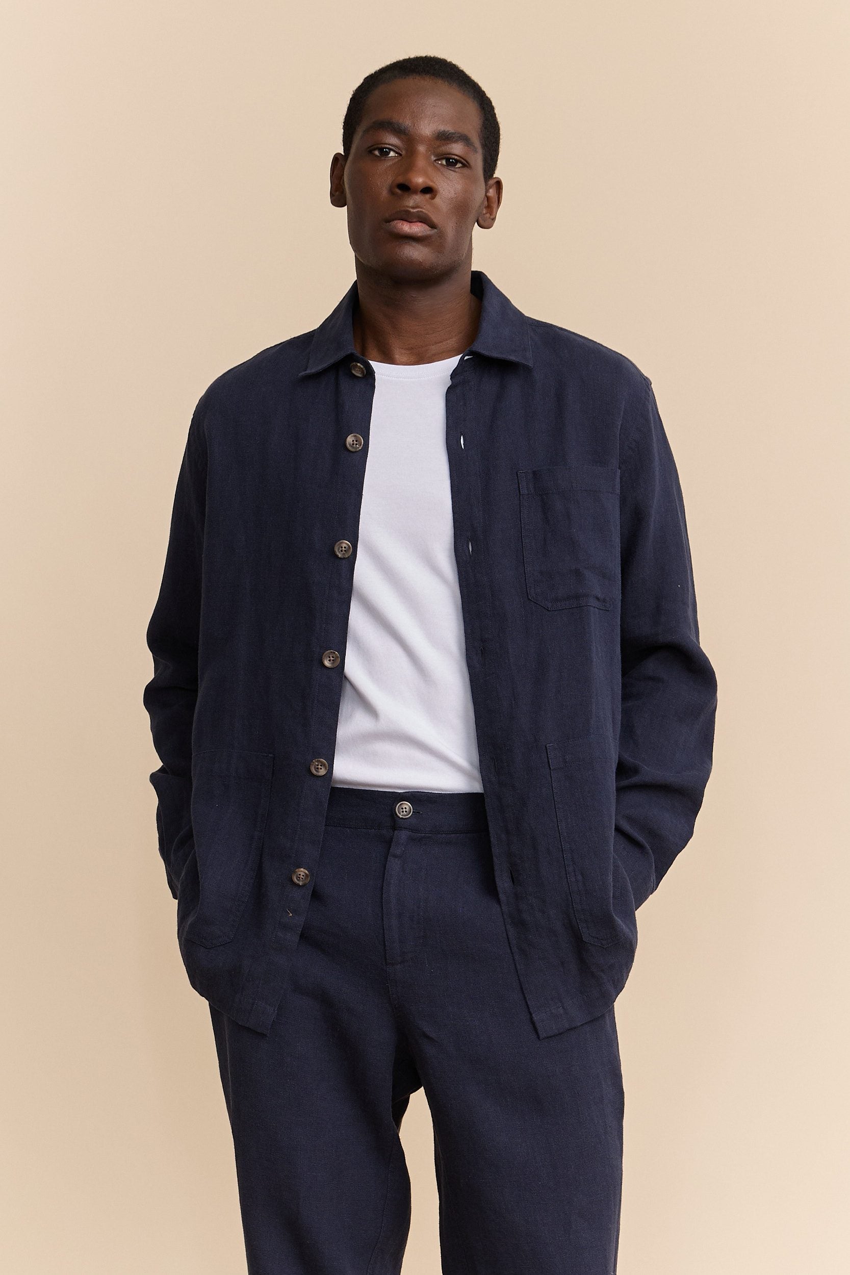 Linen overshirt