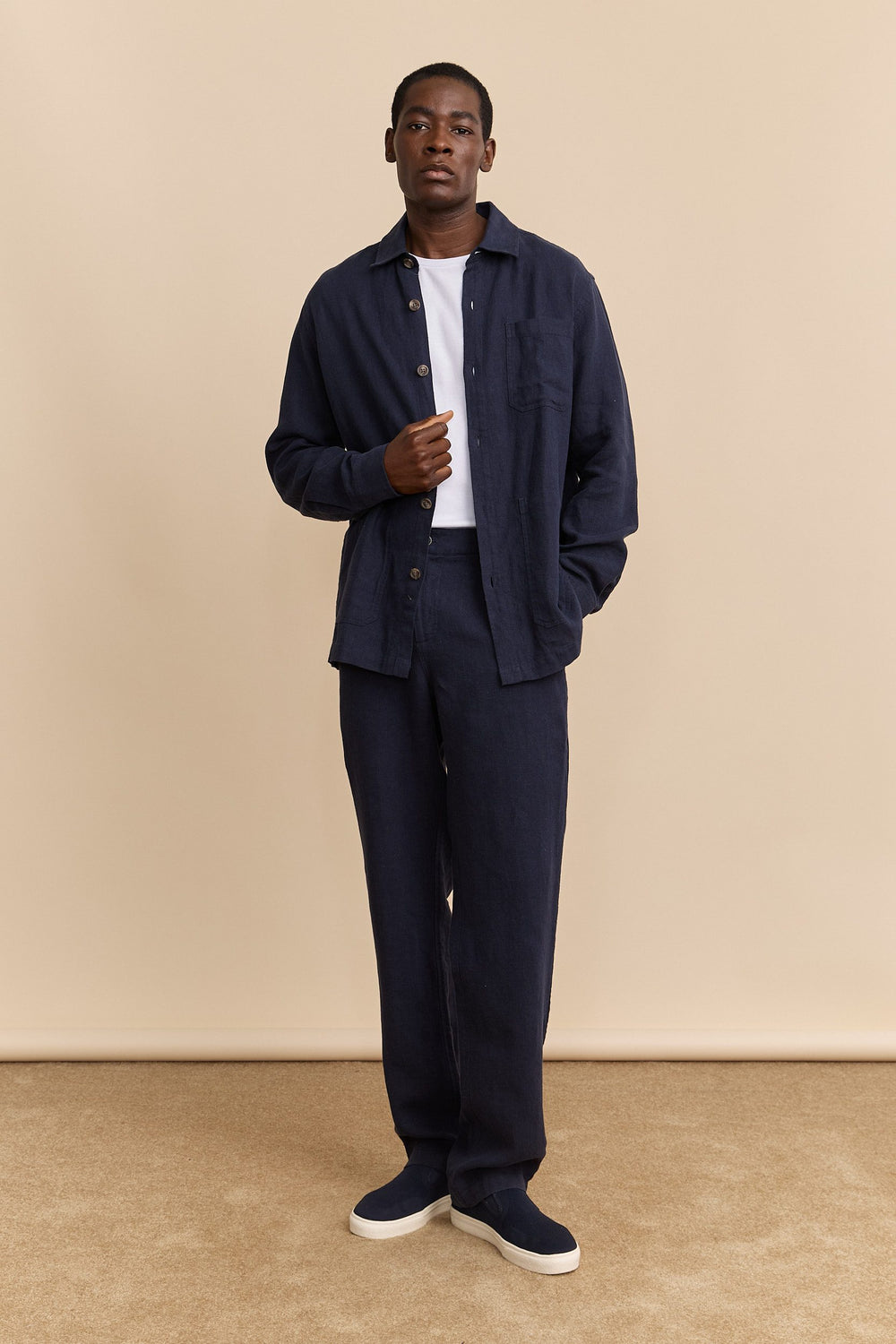 Linen overshirt