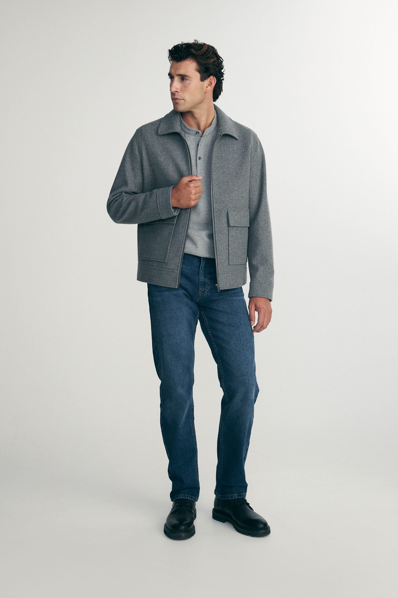 Felted jersey jacket
