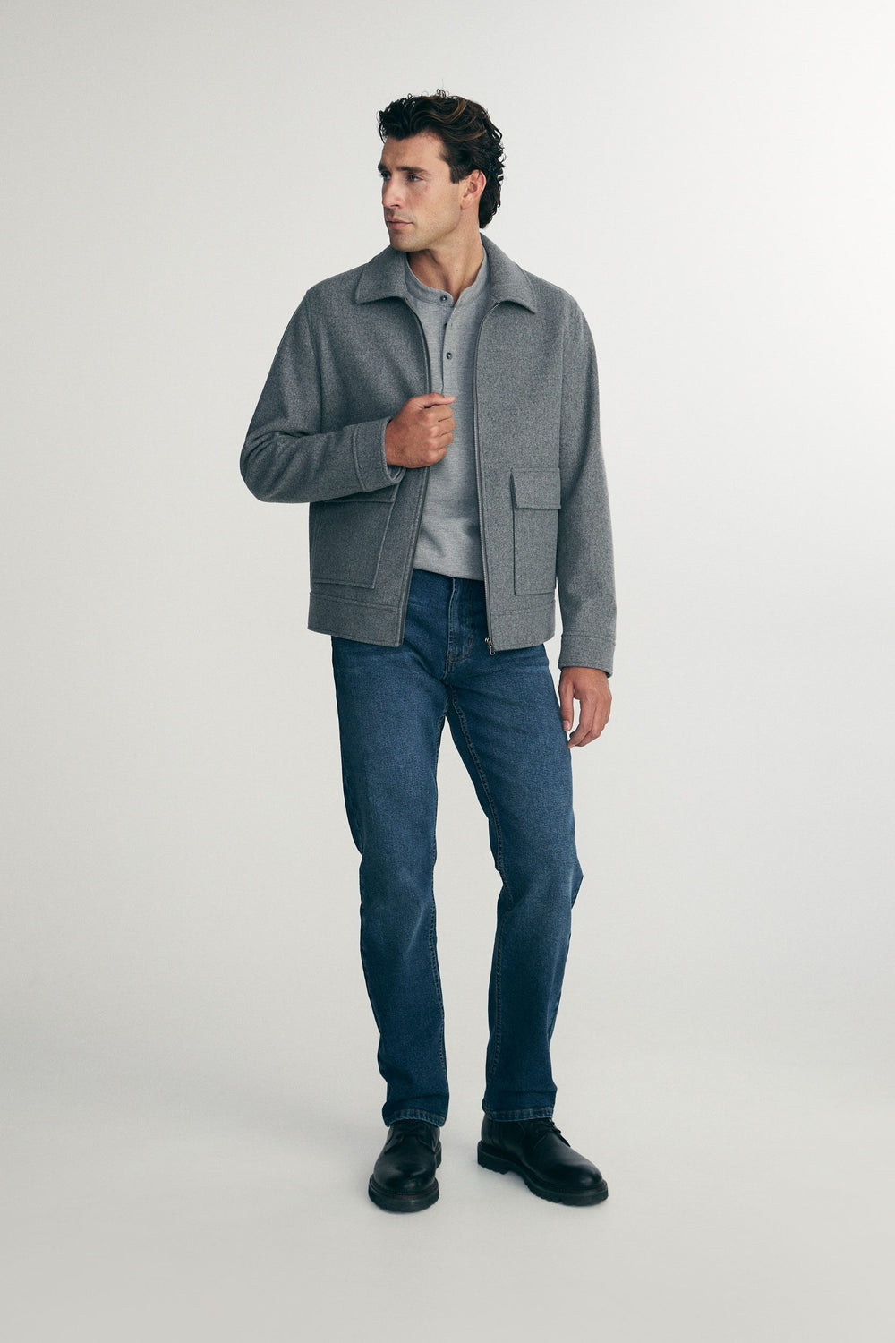 Felted jersey jacket