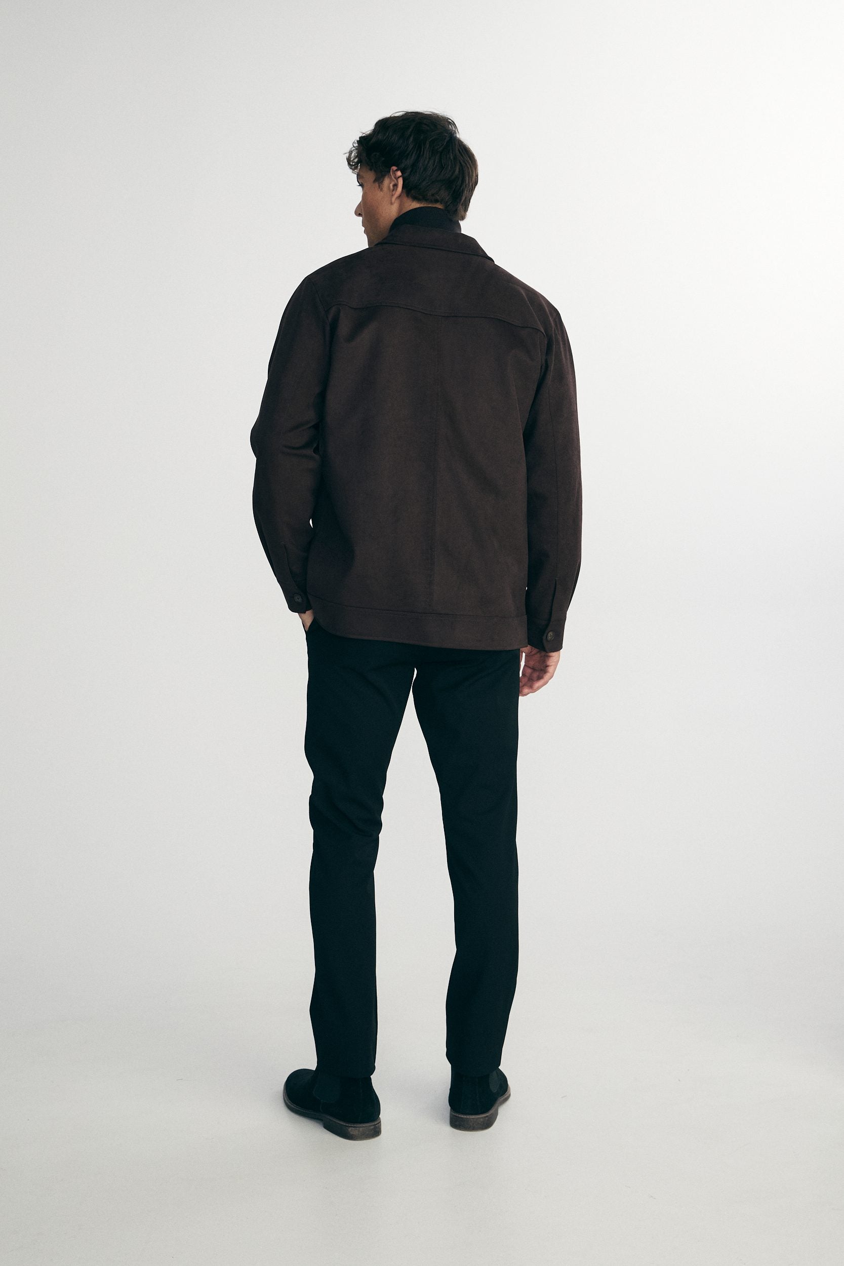 Vegan suede overshirt