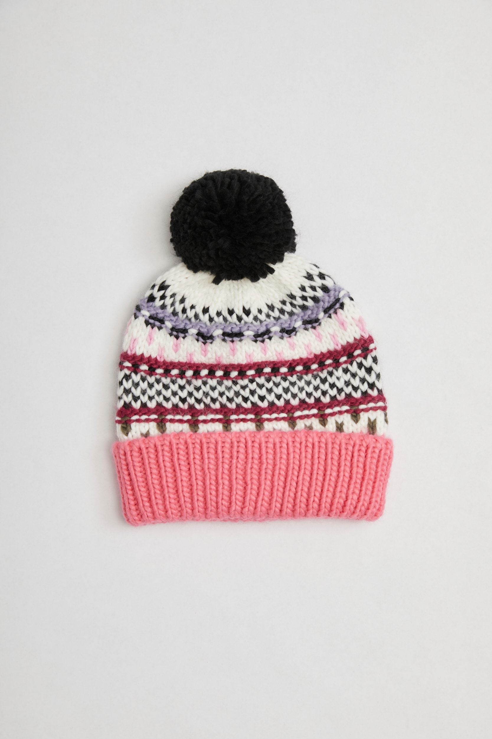 Hat with pompom