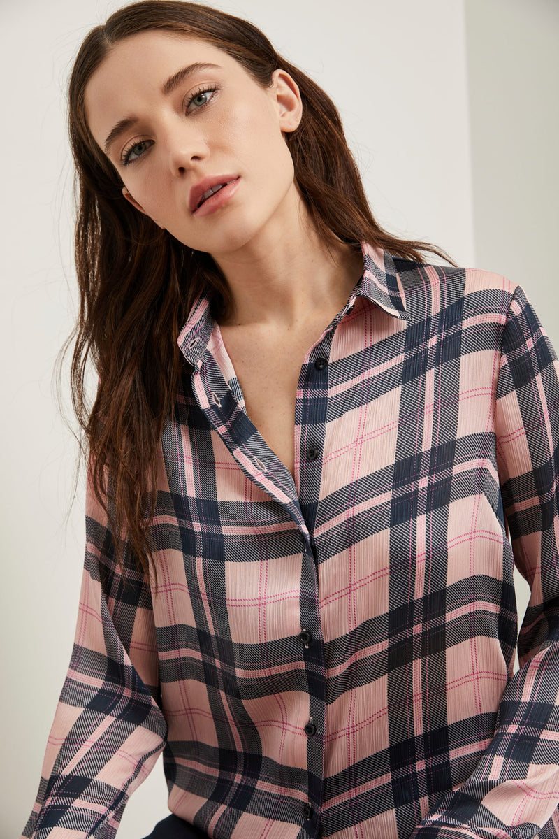 Regular plaid blouse