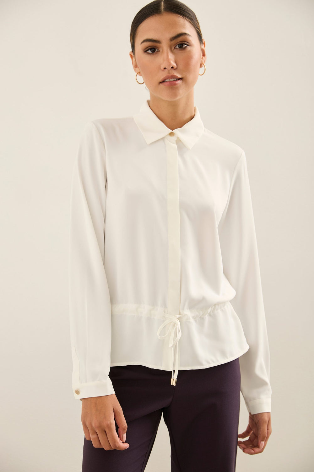 Blouse With Drawstring