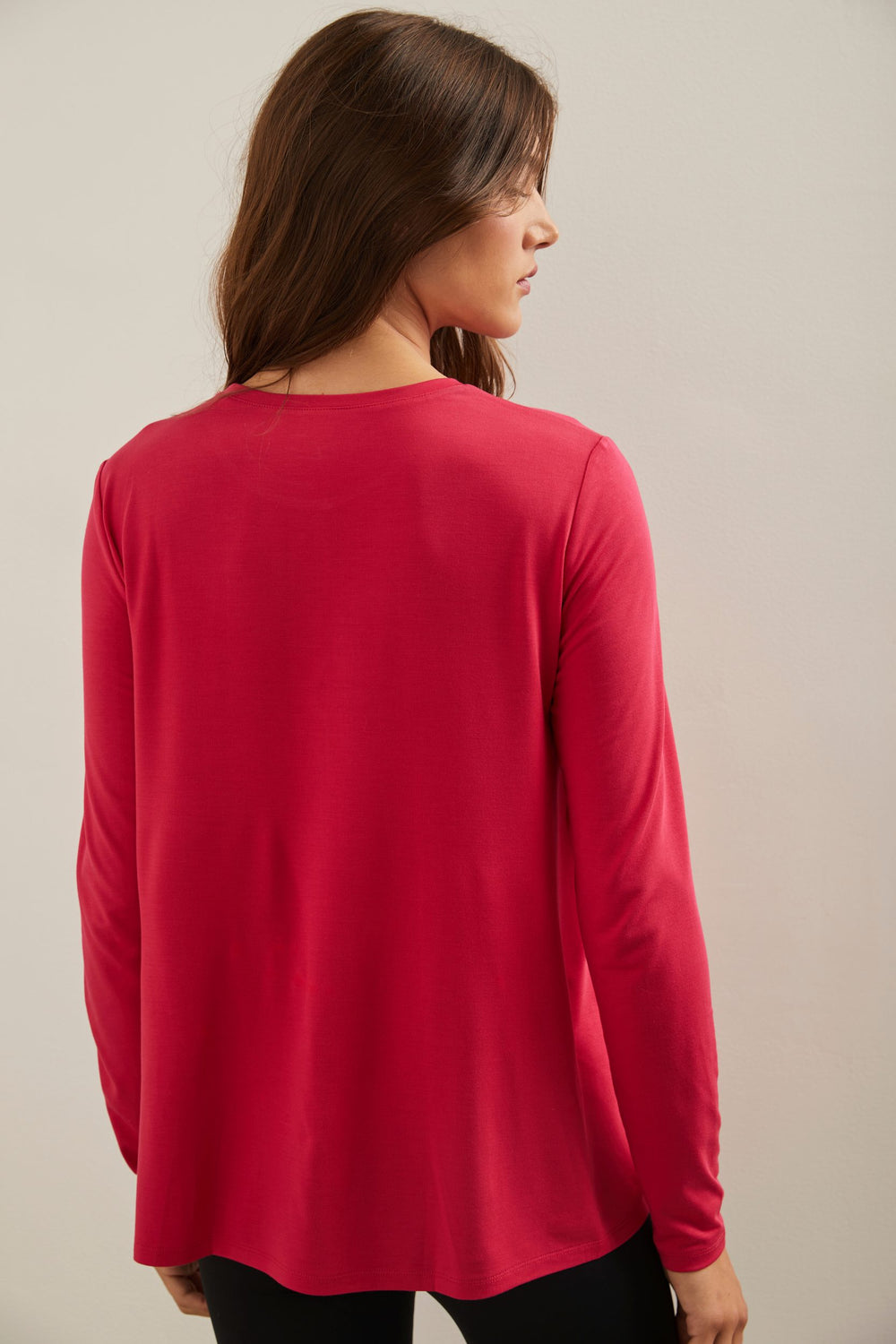 Long sleeve flared t-shirt