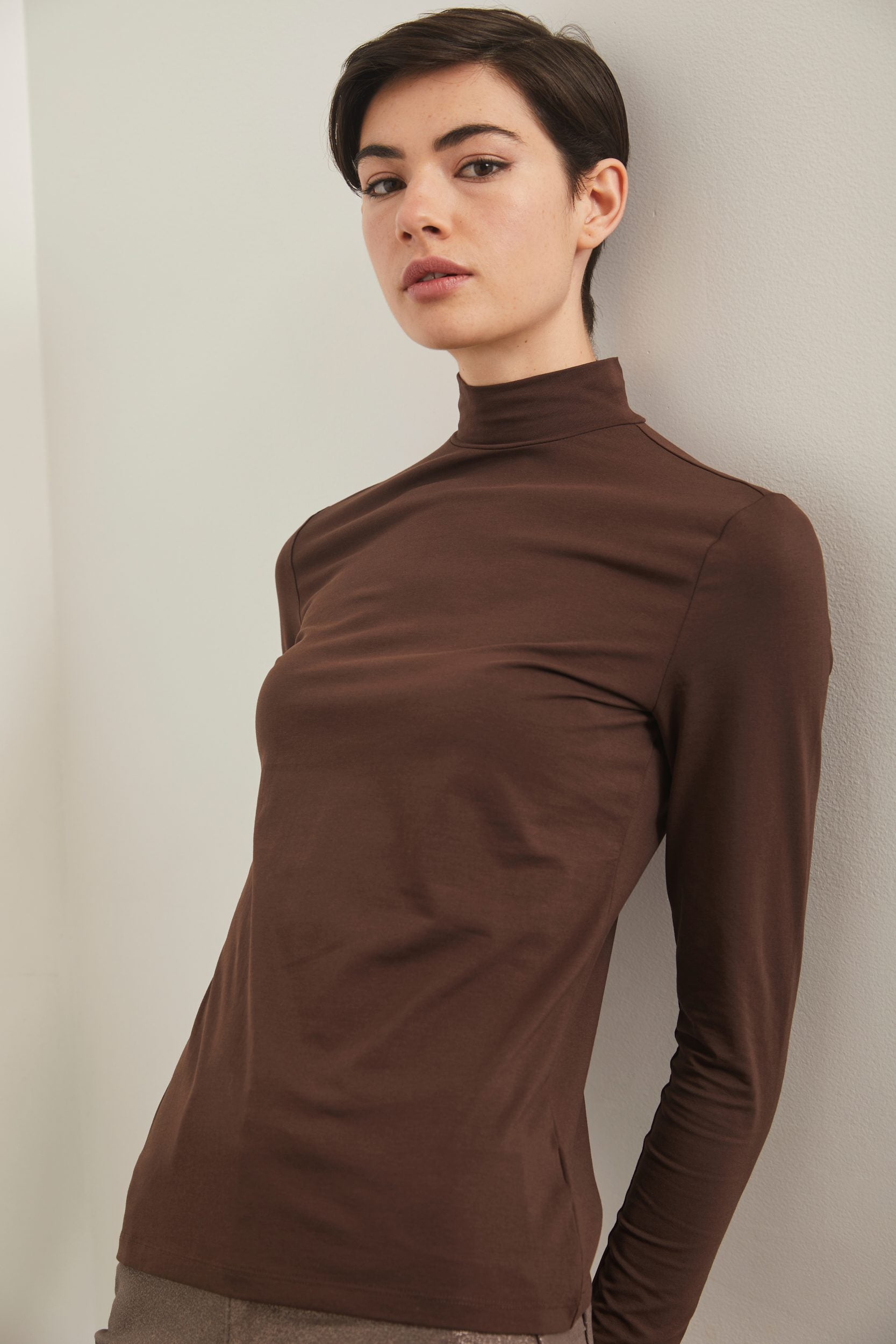 Mock neck top