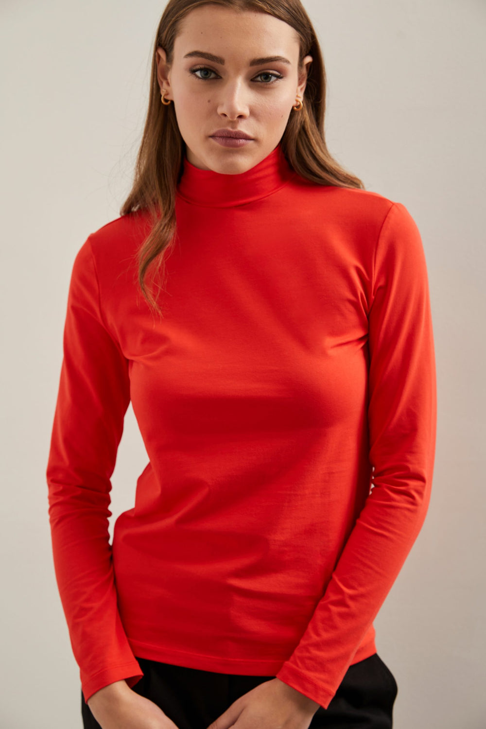 Mock neck top