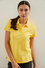 Pique t-shirt with polo collar
