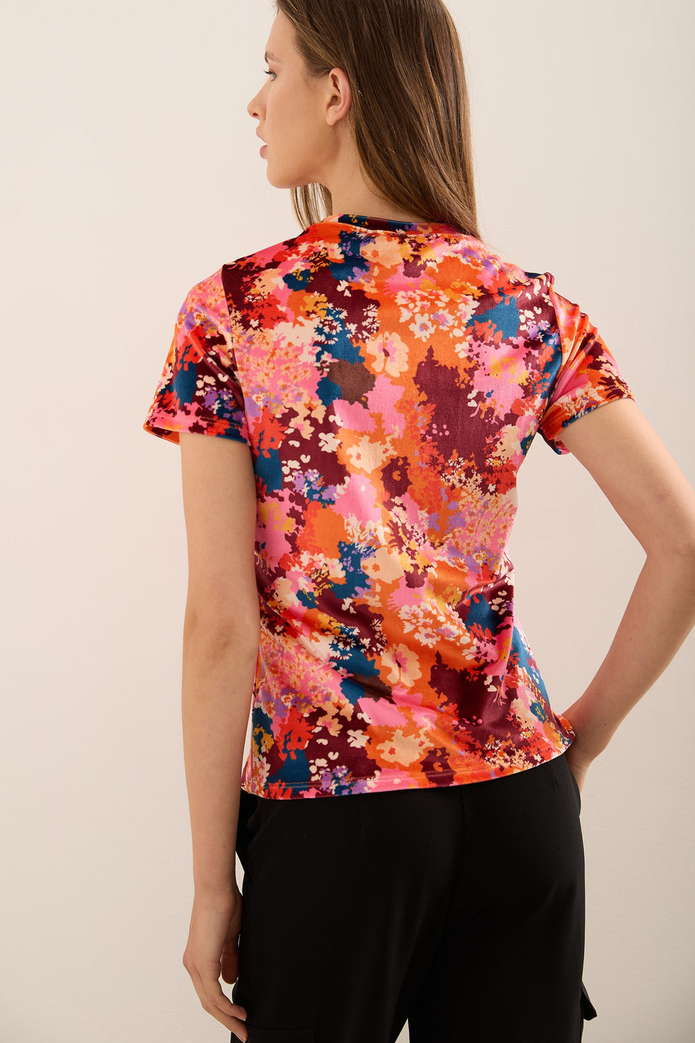 Printed Velvet T-Shirt