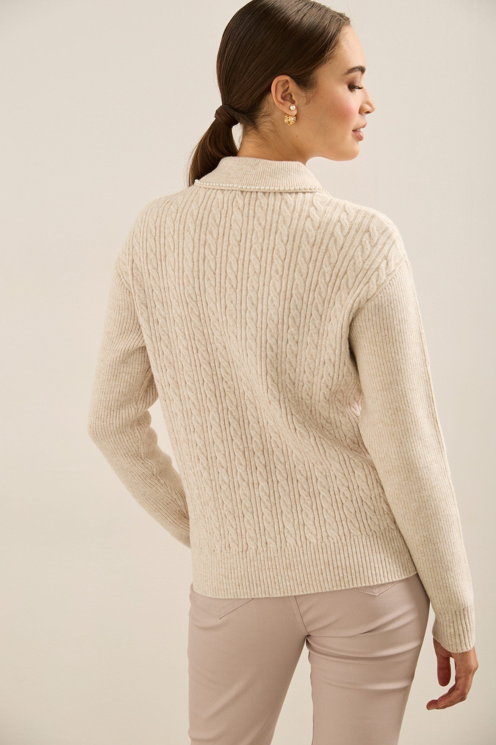 Cable-Knit Sweater