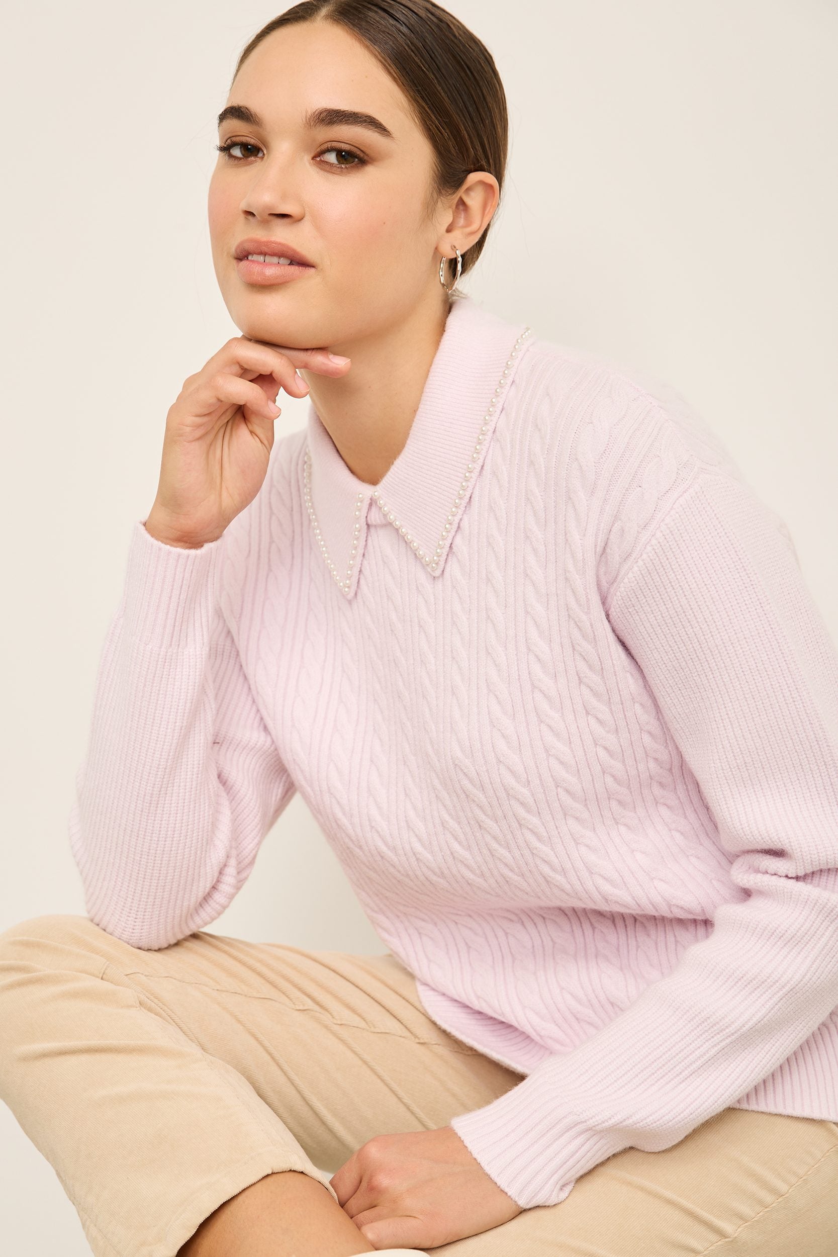 Cable-Knit Sweater