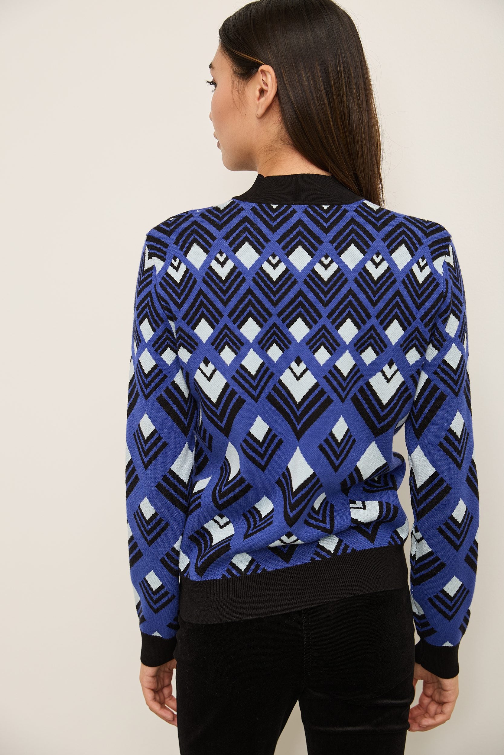 Geomertric Jacquard Sweater